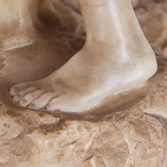 Estatua de una Pastora de Mármol