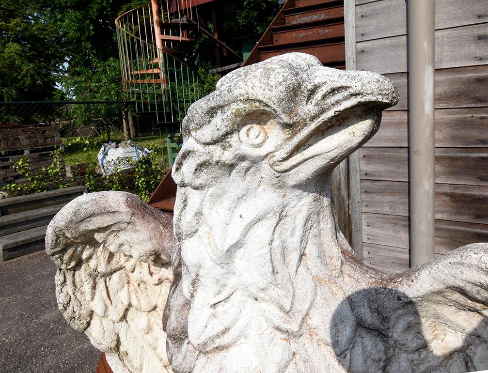 Mid-19th Century Statue of an Eagle on a Pedestal