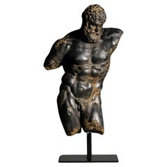 Vintage Statue of Hercules, Greek Mythology, 20th Century.