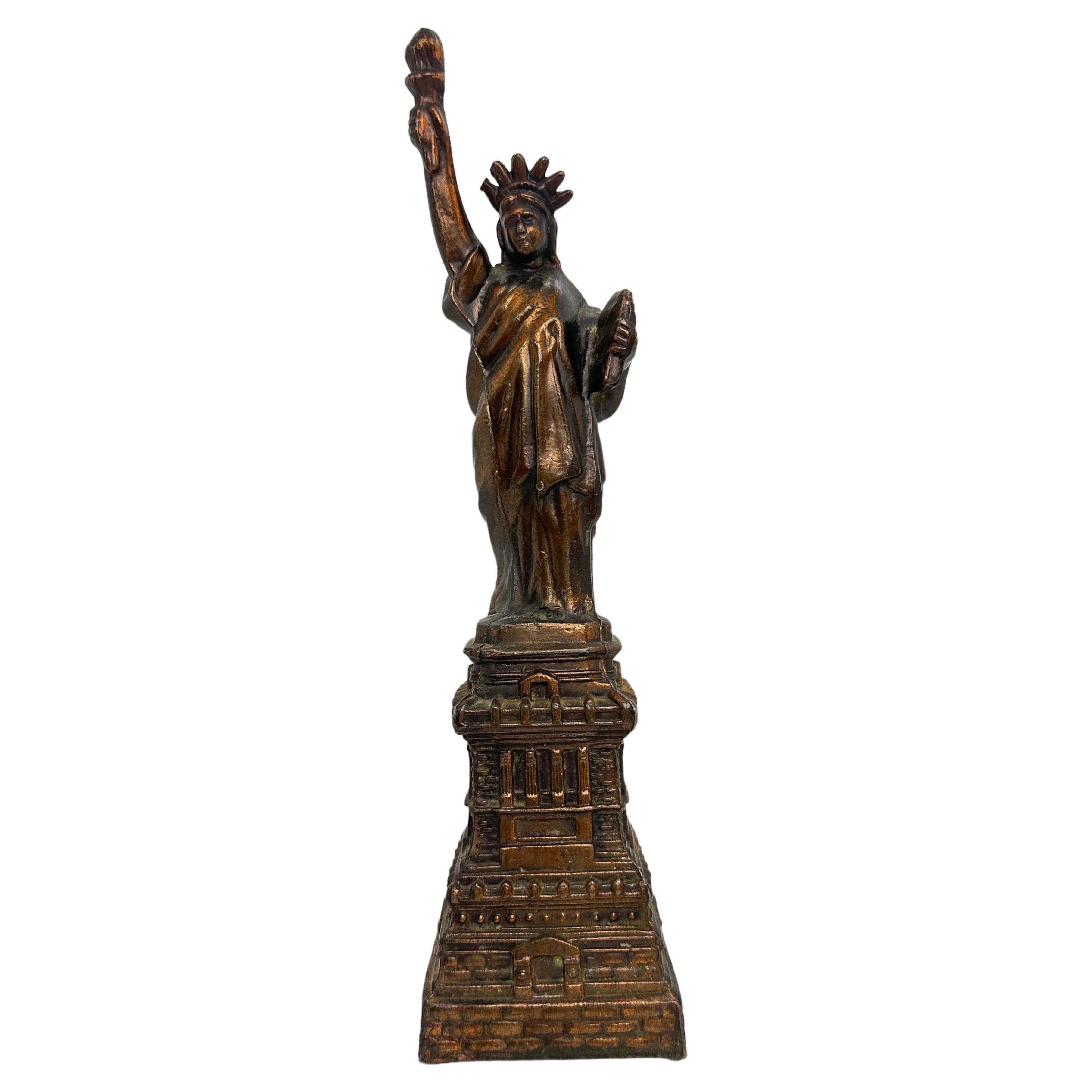 Statue of Liberty Souvenir Building Grand Tour Metal Vintage, 1960s For Sale