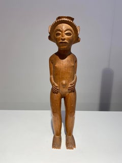 Statue Of The Tshokwe / Chokwe Tribe - DR Congo African Art Angola - Early 20th
