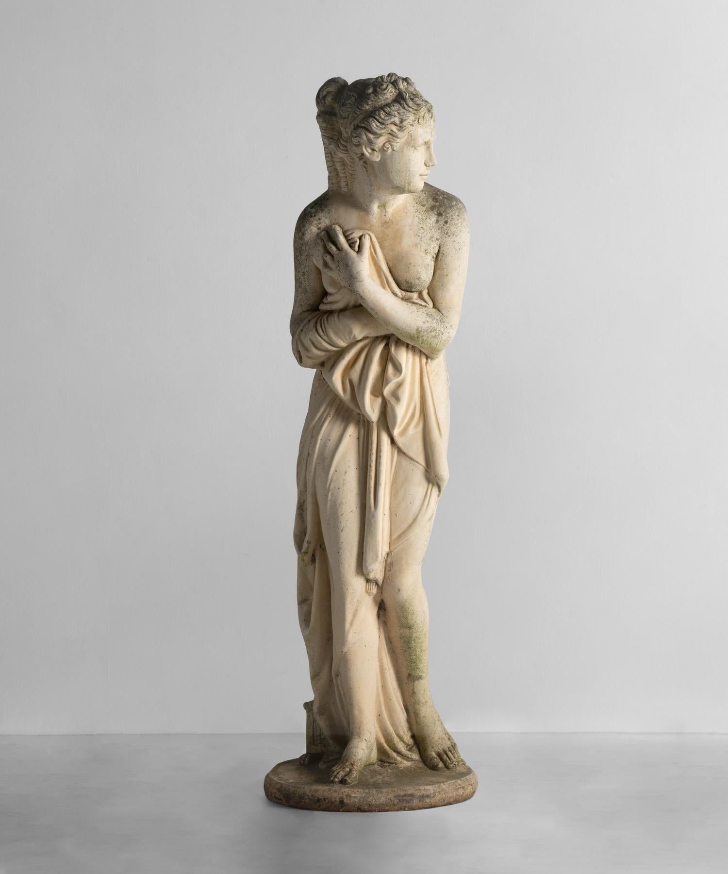 An elegant composite stone representation of Venus with a wonderful patina.