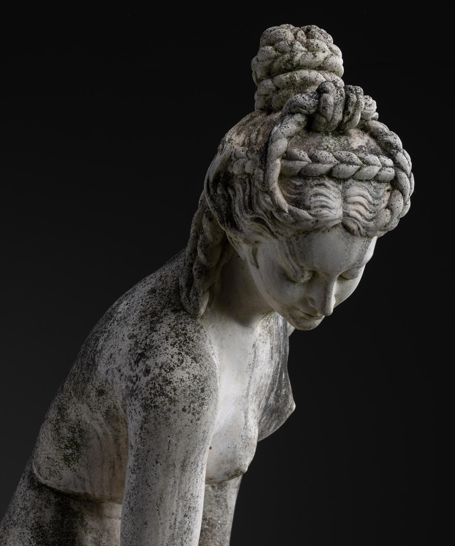 Stone Statue of Venus Bathing, England circa 1950
