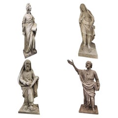 Statues des quatre évangélistes 18e siècle