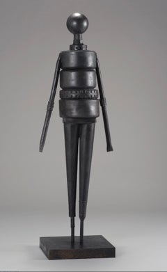 Statuesque Bronze Sculpture in Black ED 1/6 Outdoor Indoor by Jerry Ross Barrish