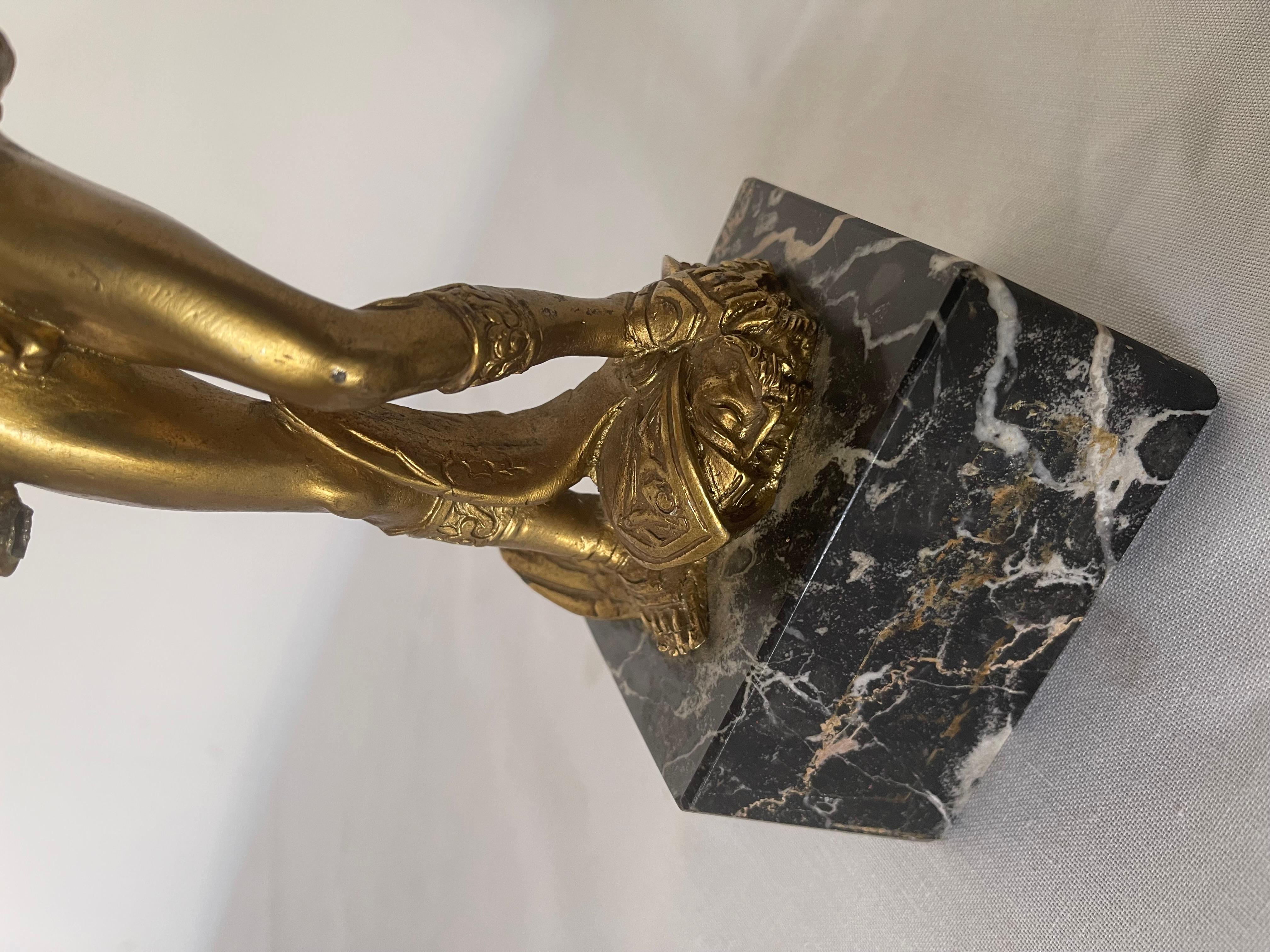 Italian Statuetta in bronzo dorato 