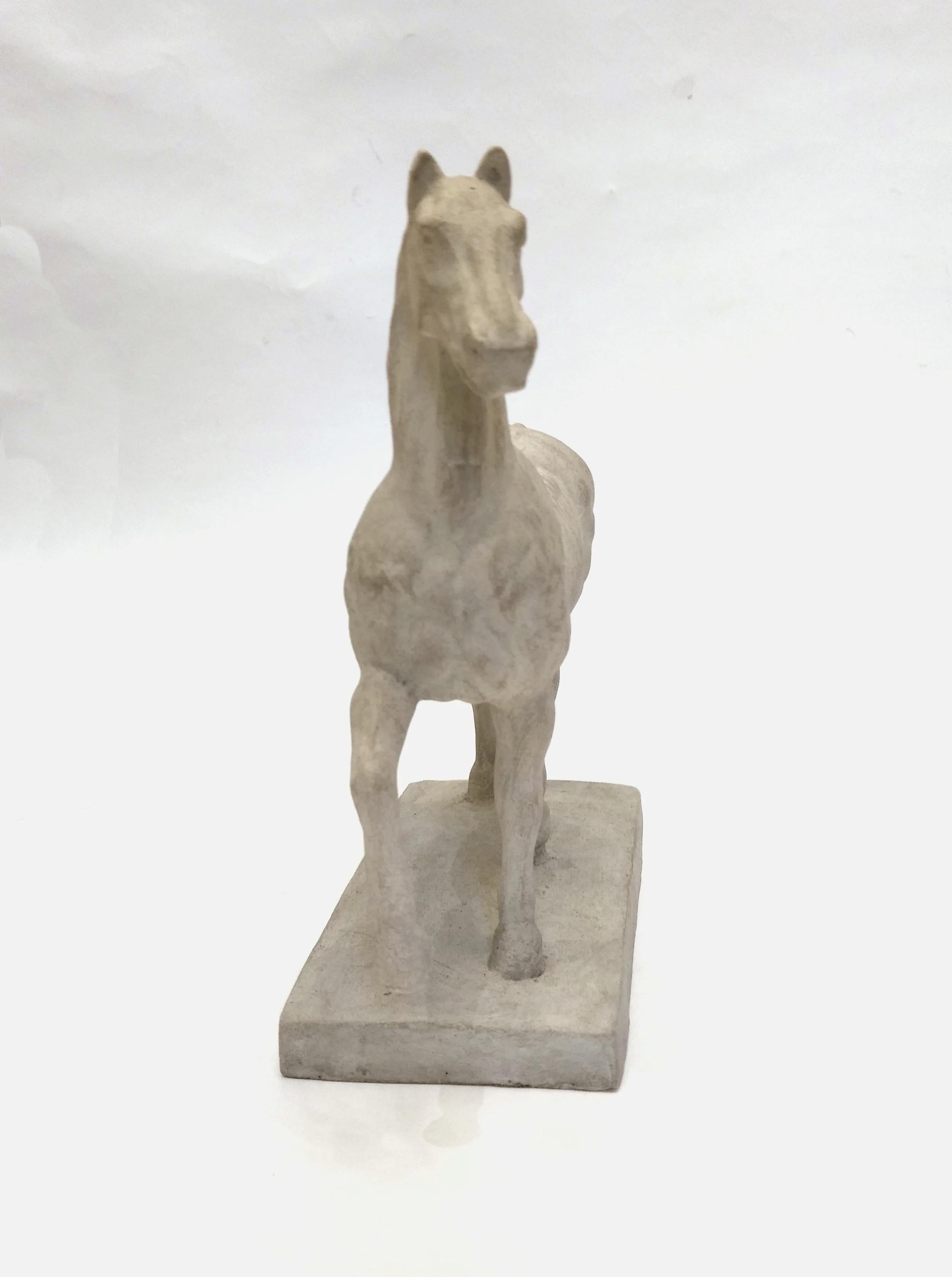 French Statuette of a flayed horse after Gericault, studio plaster, France, circa 1860 For Sale