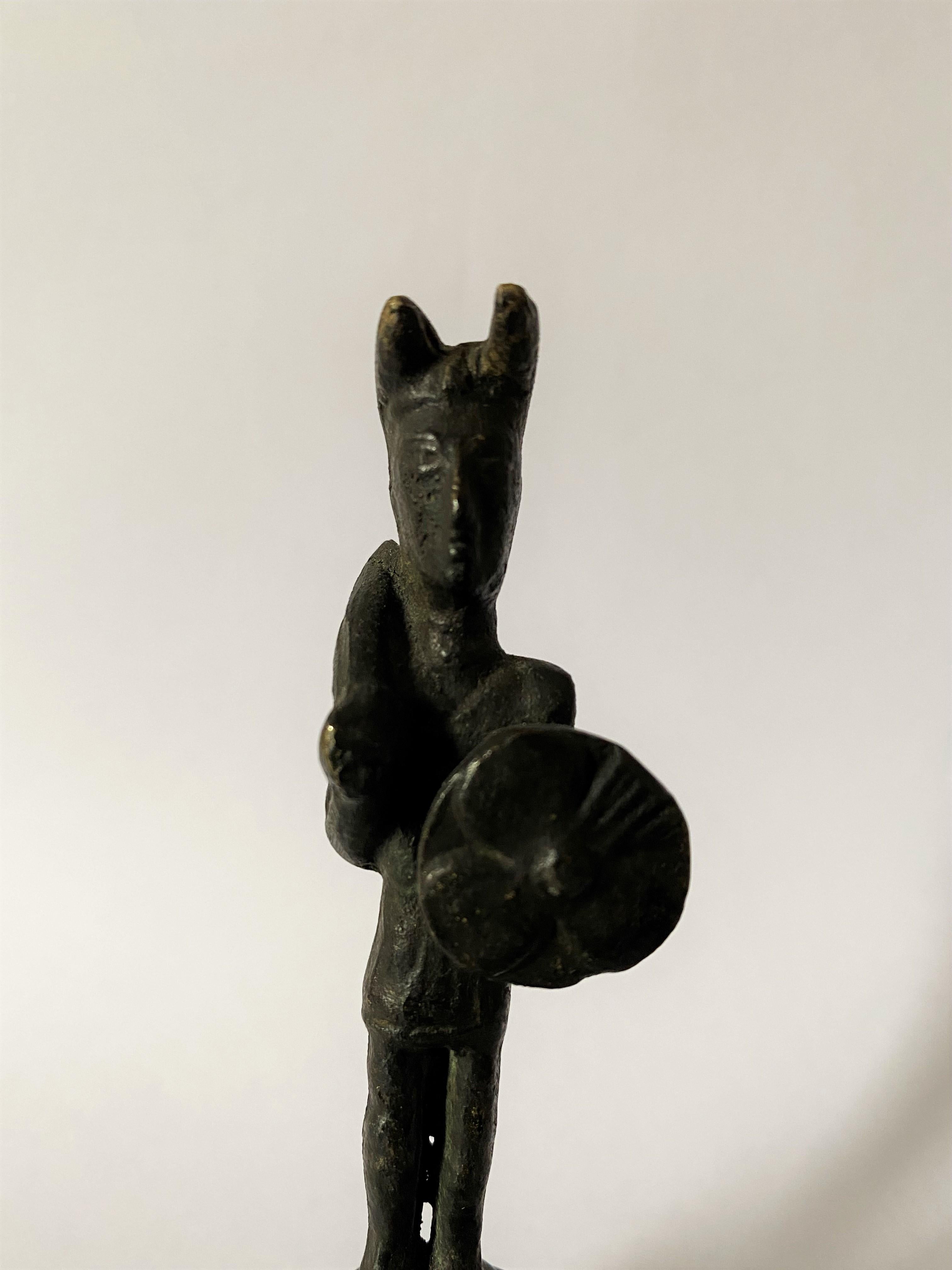 Bronze Statuette of a Nuragic Warrior 18th Century before J-C For Sale