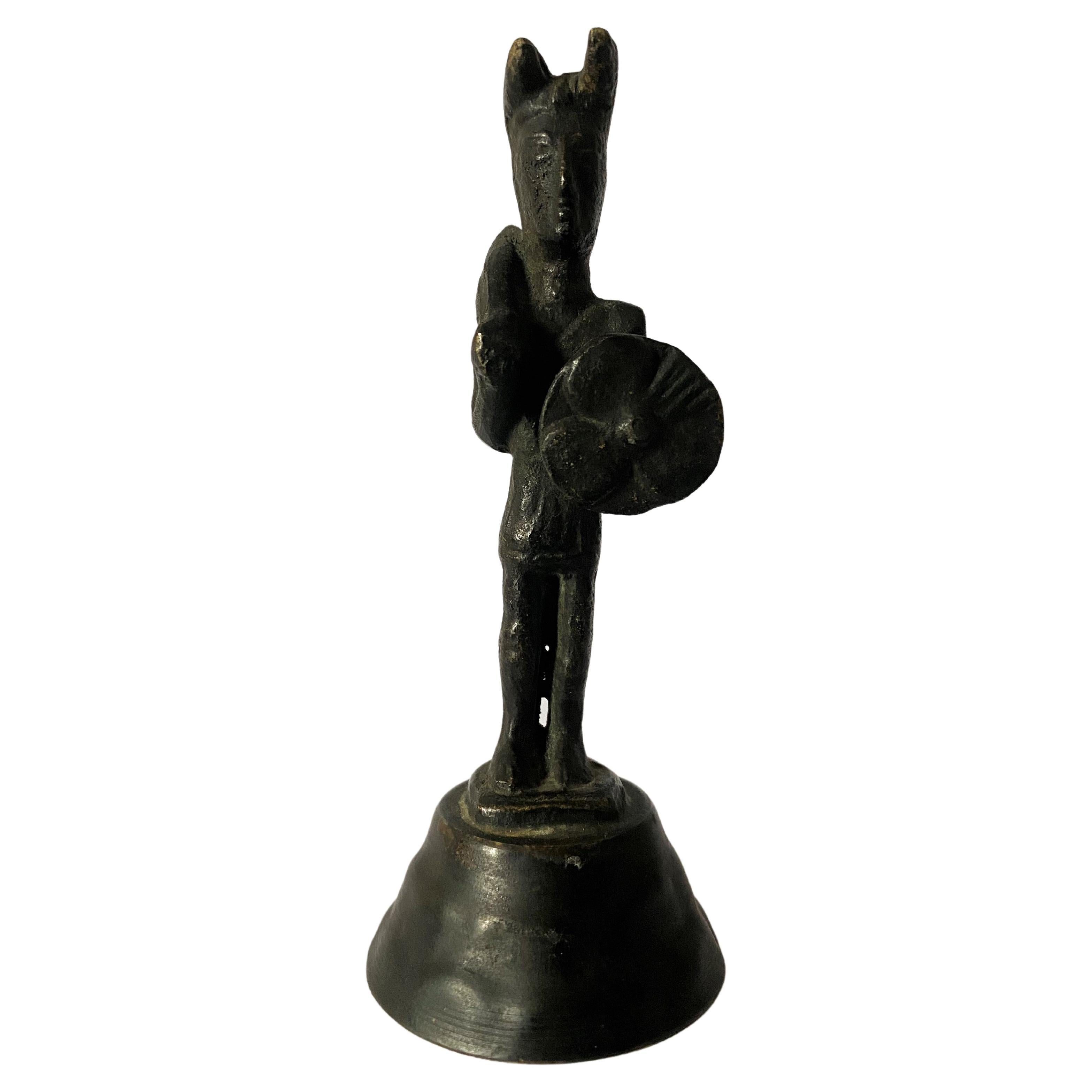 Art Déco Bronze Anciant Warrior Scythian Archer Bogenschütze Statue Figur 