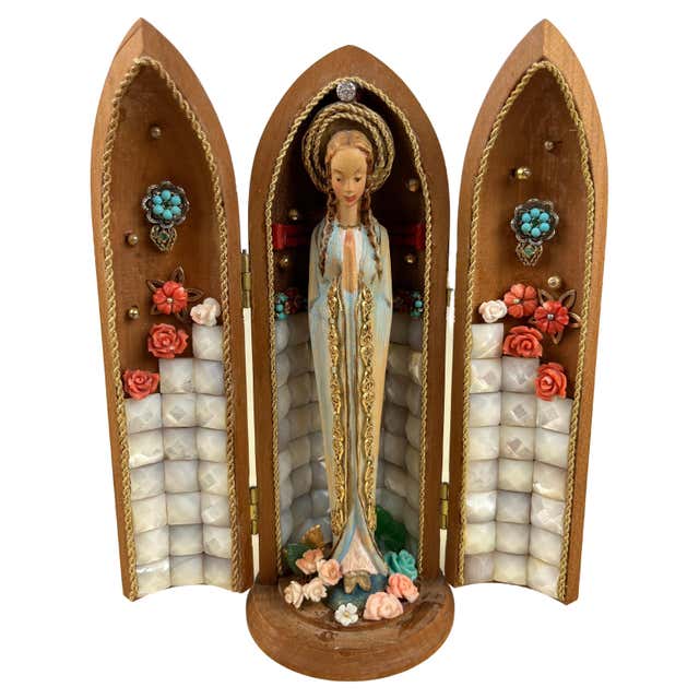 18kt Gold Statue De Nuestra Sra De Los Desamparados the Virgin Of The 18kt-gold-statue-de-nuestra-sra-de-los-desamparados-the-virgin-of-the