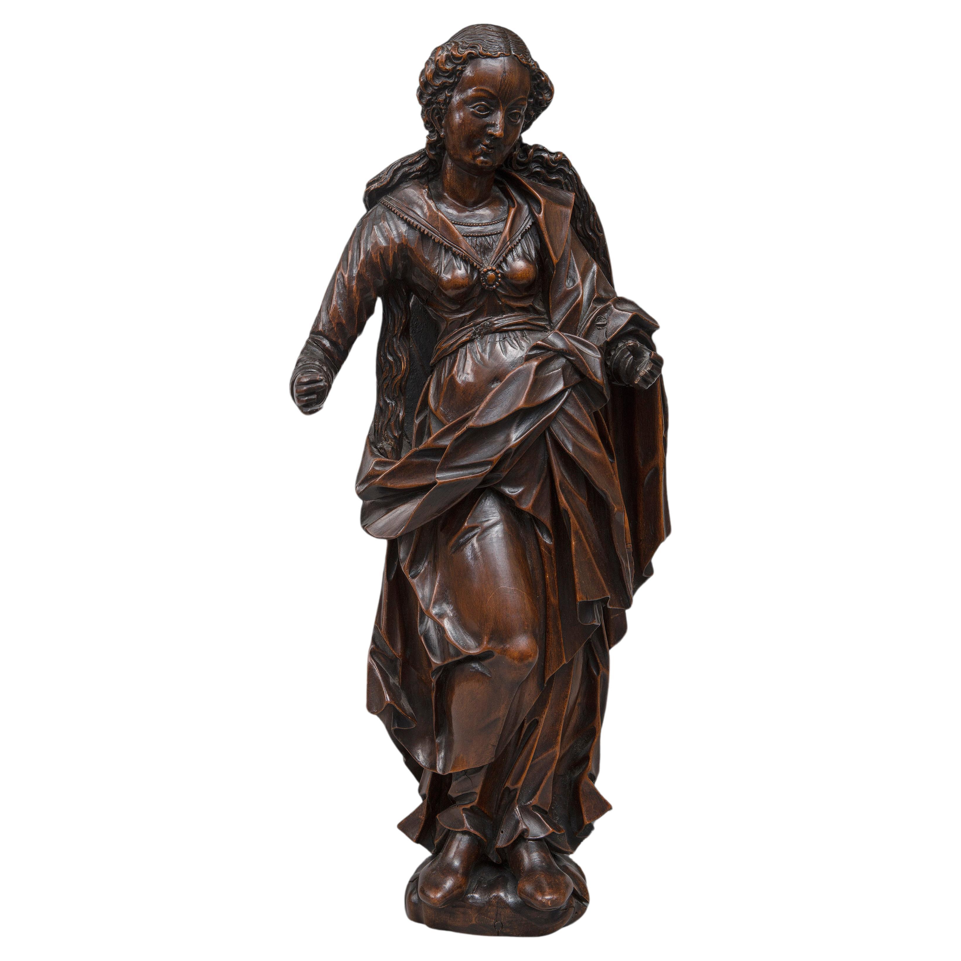 Statuette of the Virgin, South German circa 1600 For Sale