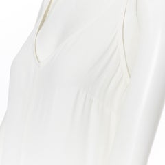 STAUD 100% viscose white V-beck dipped nback casual maxi dress XS