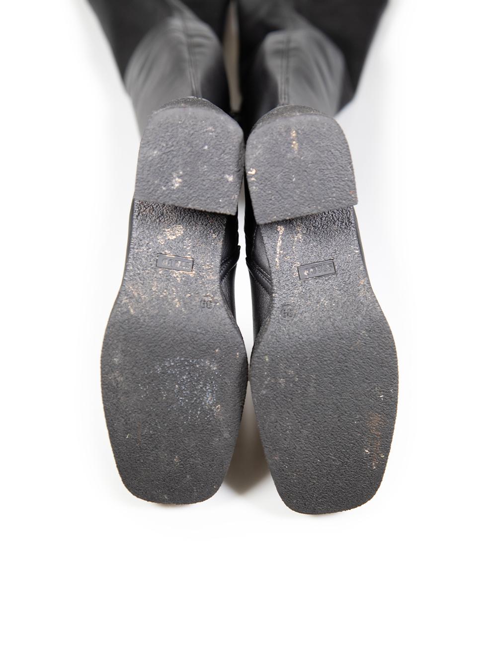 STAUD Botas a la rodilla Cy de piel negra Talla IT 39 en Bueno estado para la venta en London, GB