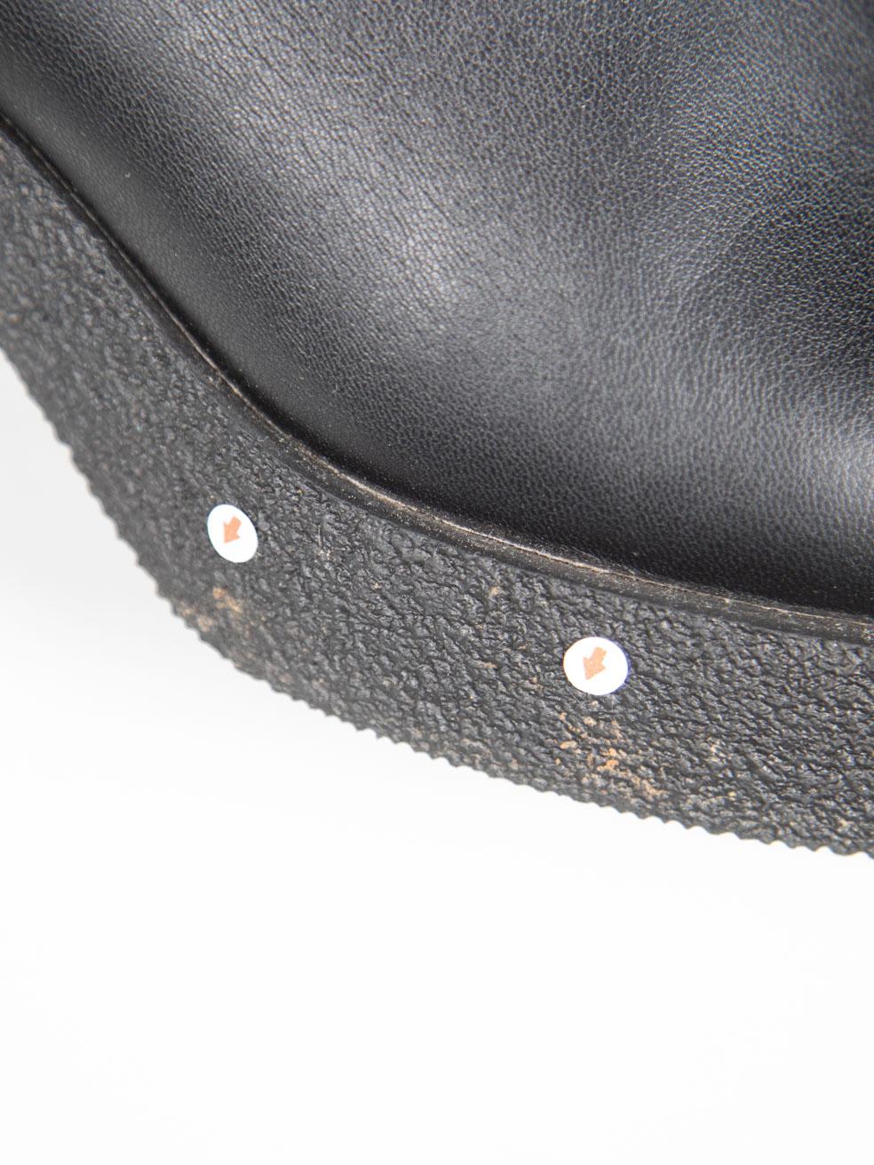 STAUD Black Leather Cy Over The Knee Boots Size IT 39 For Sale 2