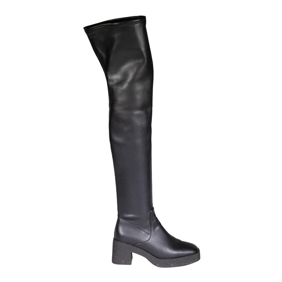 STAUD Botas a la rodilla Cy de piel negra Talla IT 39