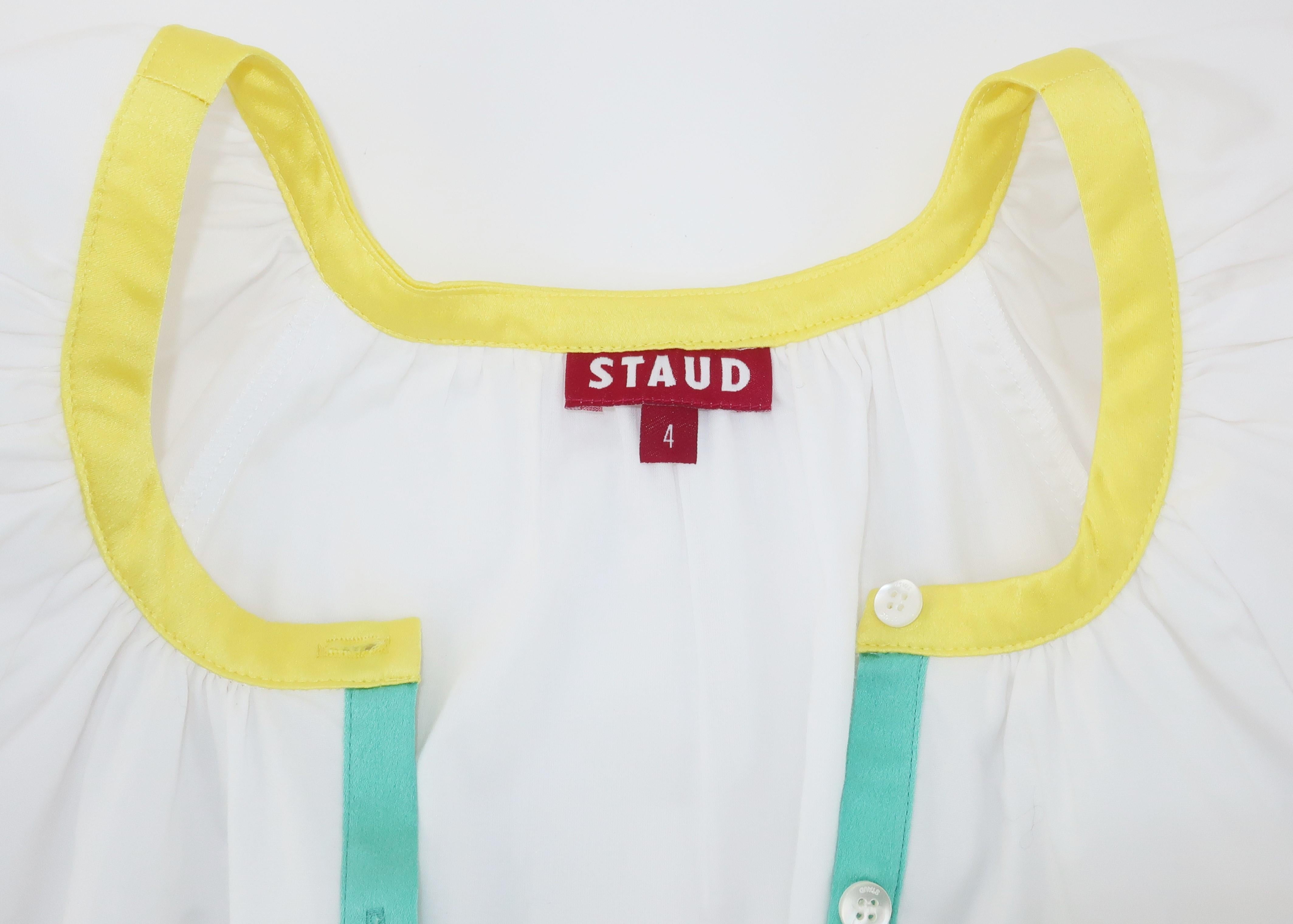 Staud Cotton Peasant Maxi Dress 3
