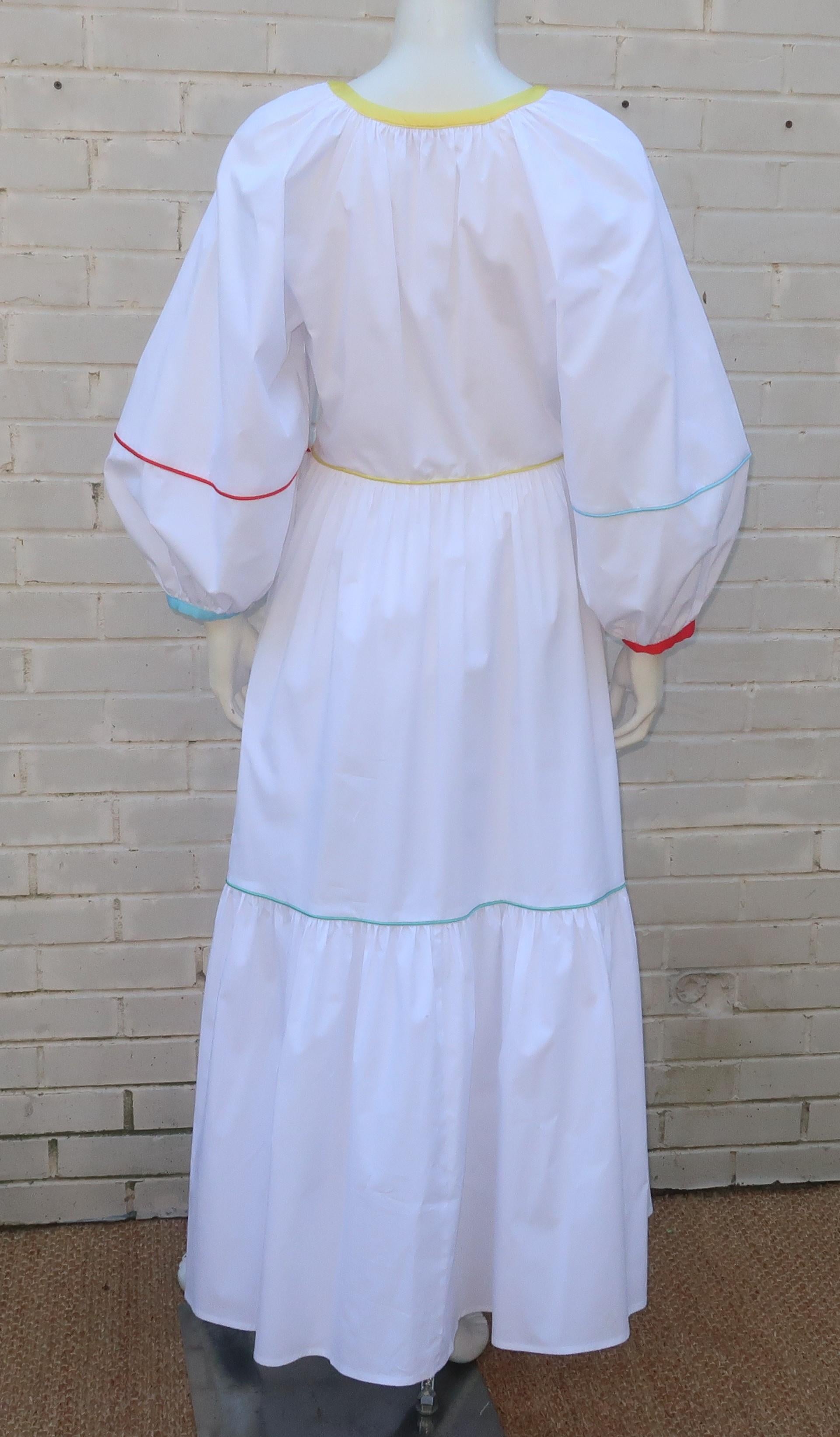 Staud Cotton Peasant Maxi Dress 1