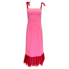 Staud Tulle-Trimmed Cotton Dress