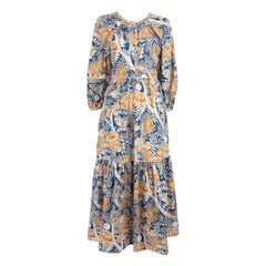 STAUD Wells Floral Print Midi Dress Size S STAUD Wells Floral Print Midi Dress Size S