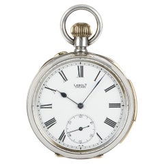 Antique Stauffer & Co Silver Open Face Keyless Minute Repeater By Lebolt Chicago