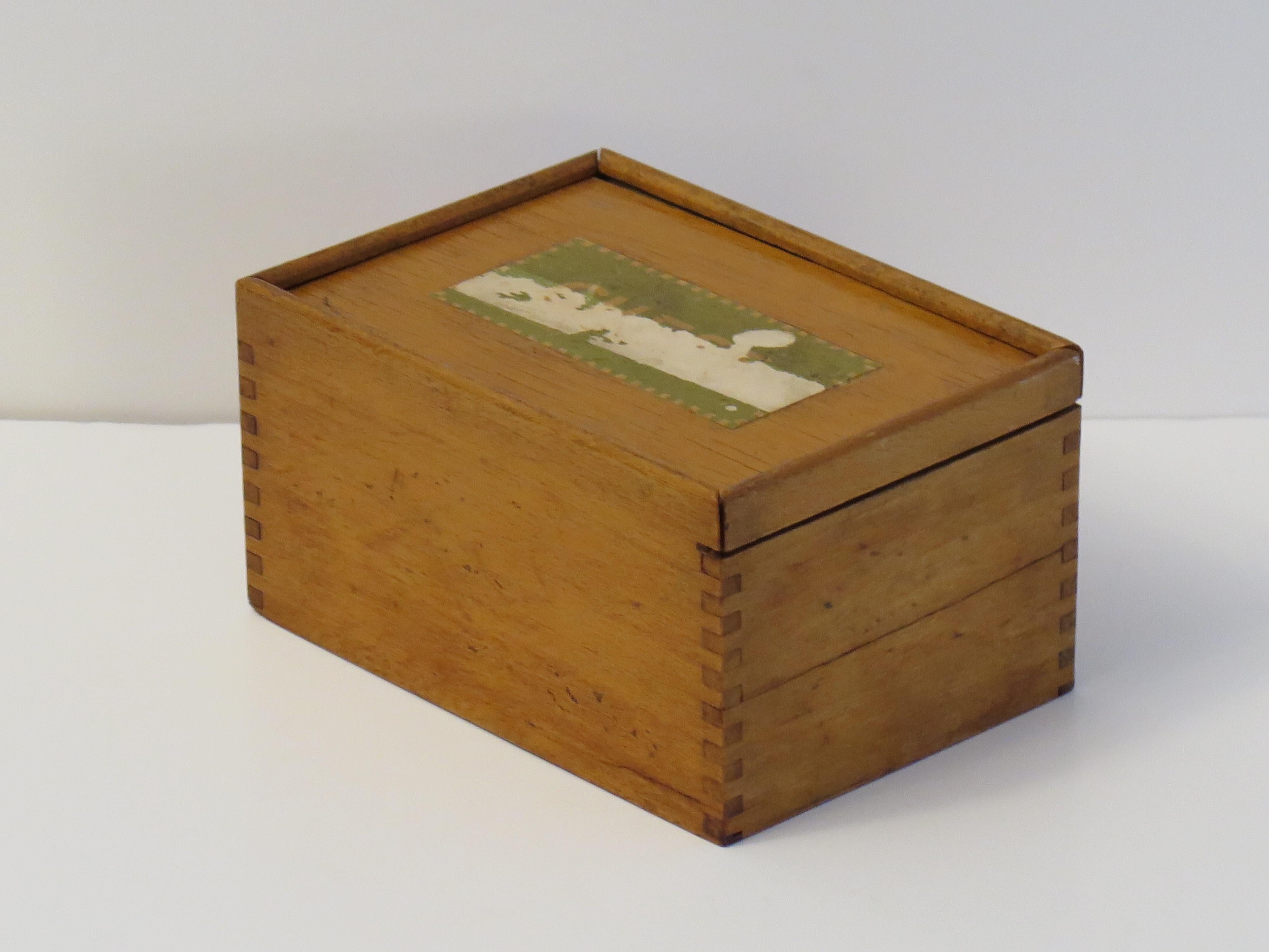 Hand-Crafted Staunton Fierce Knight Weighted Club Chess Set 8.5cm Kings Jointed Box, 19th C For Sale
