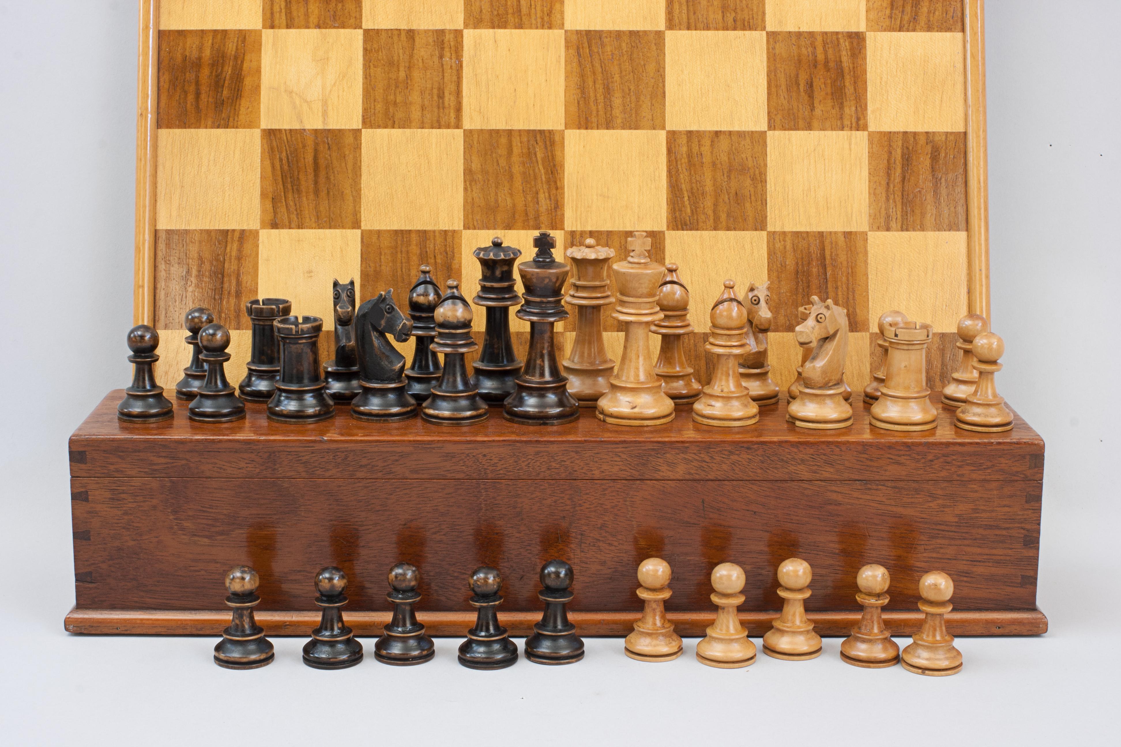 Staunton-Stil-Schach-Set im Angebot 4
