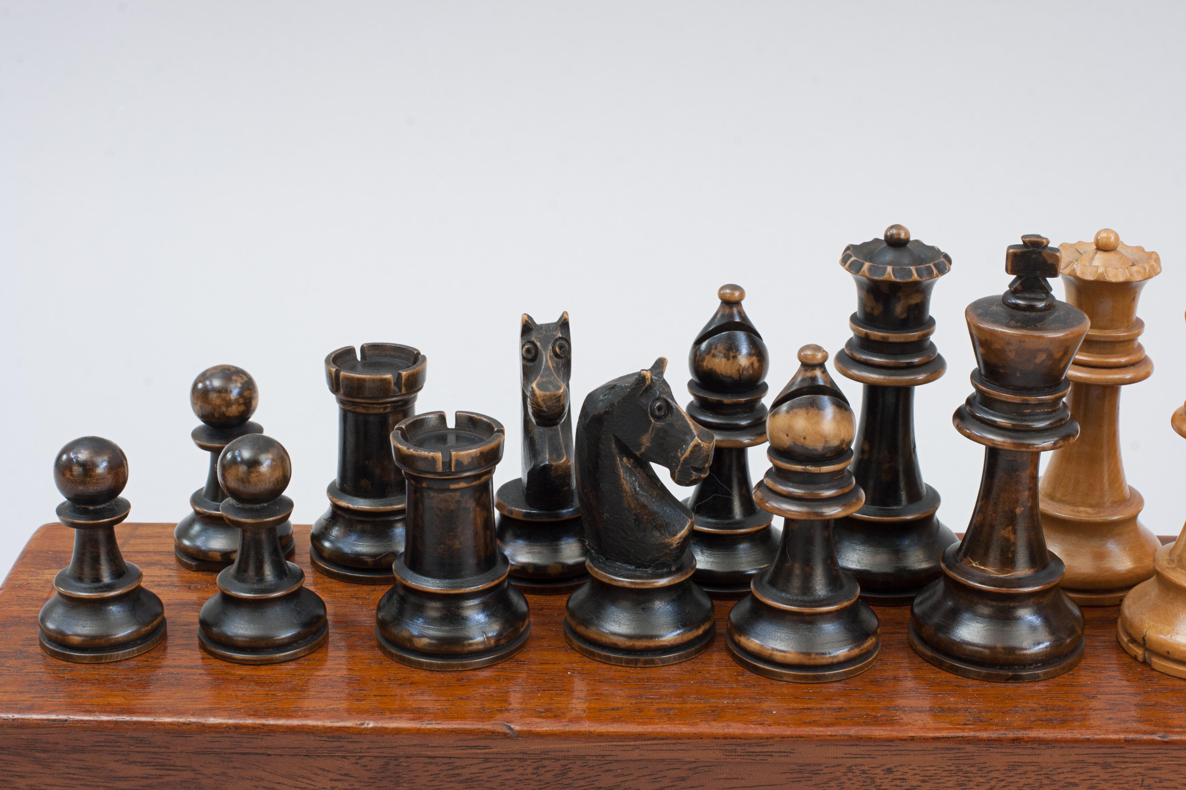 Staunton-Stil-Schach-Set im Angebot 5
