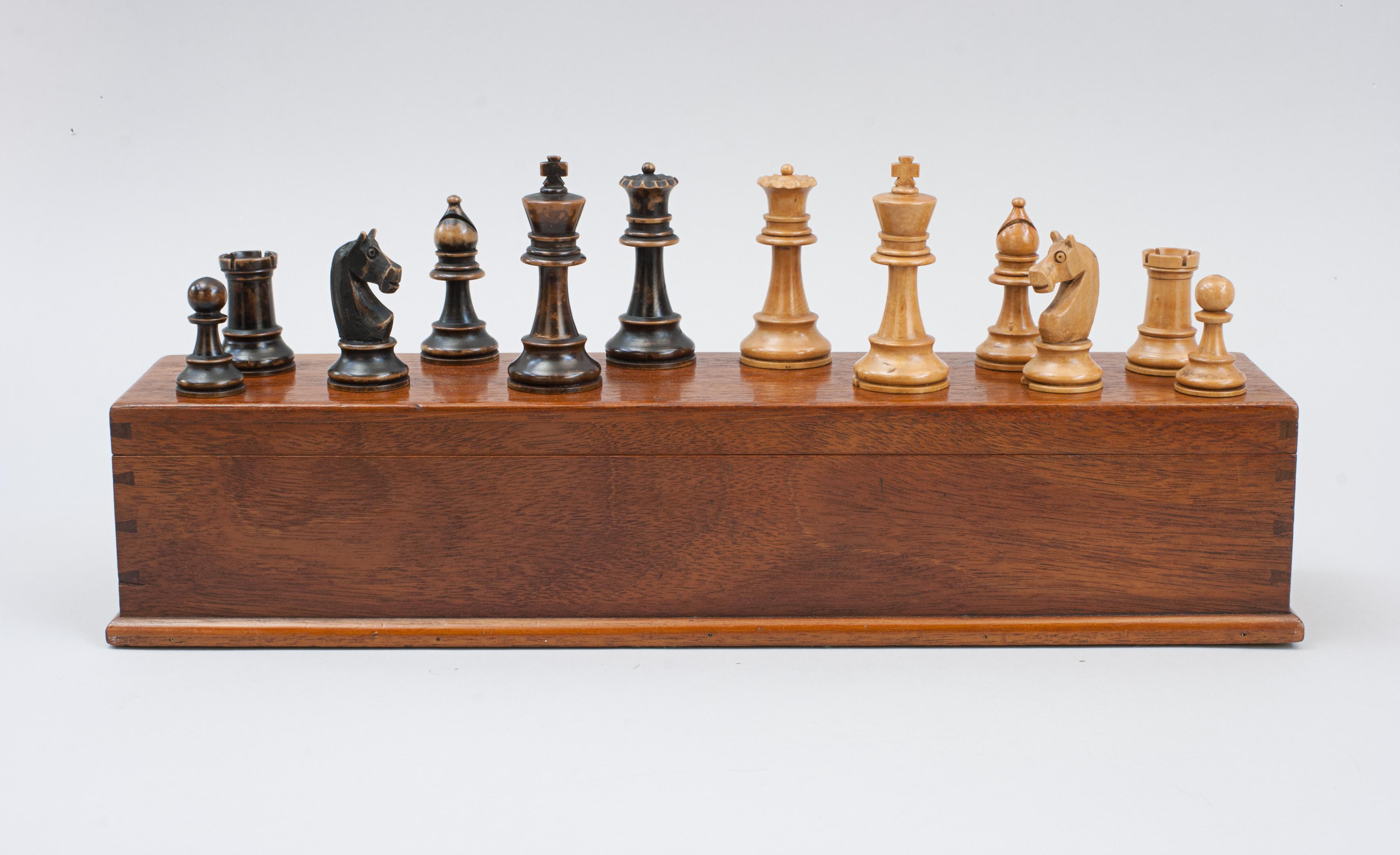 Staunton-Stil-Schach-Set im Angebot 7
