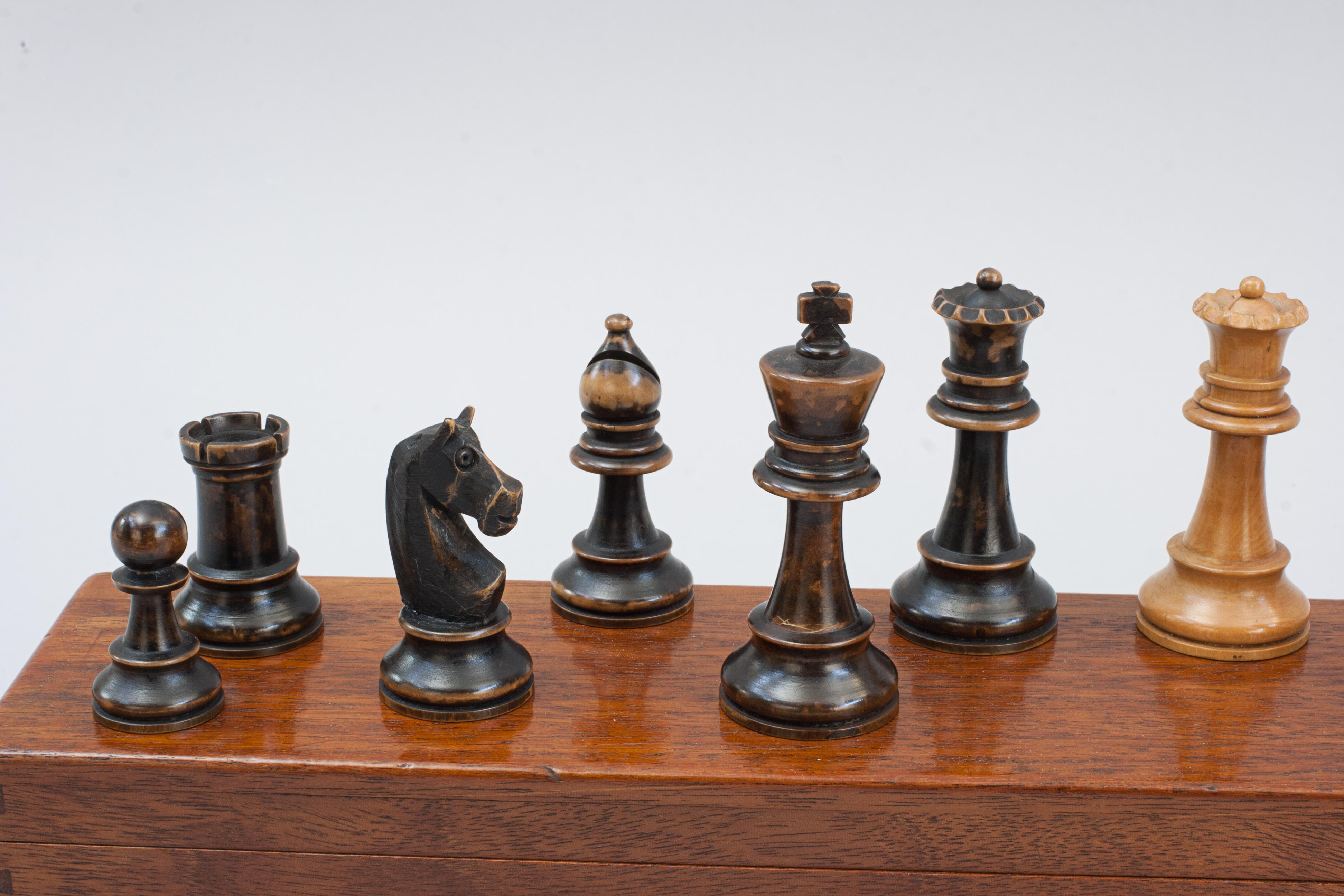Staunton-Stil-Schach-Set im Angebot 8