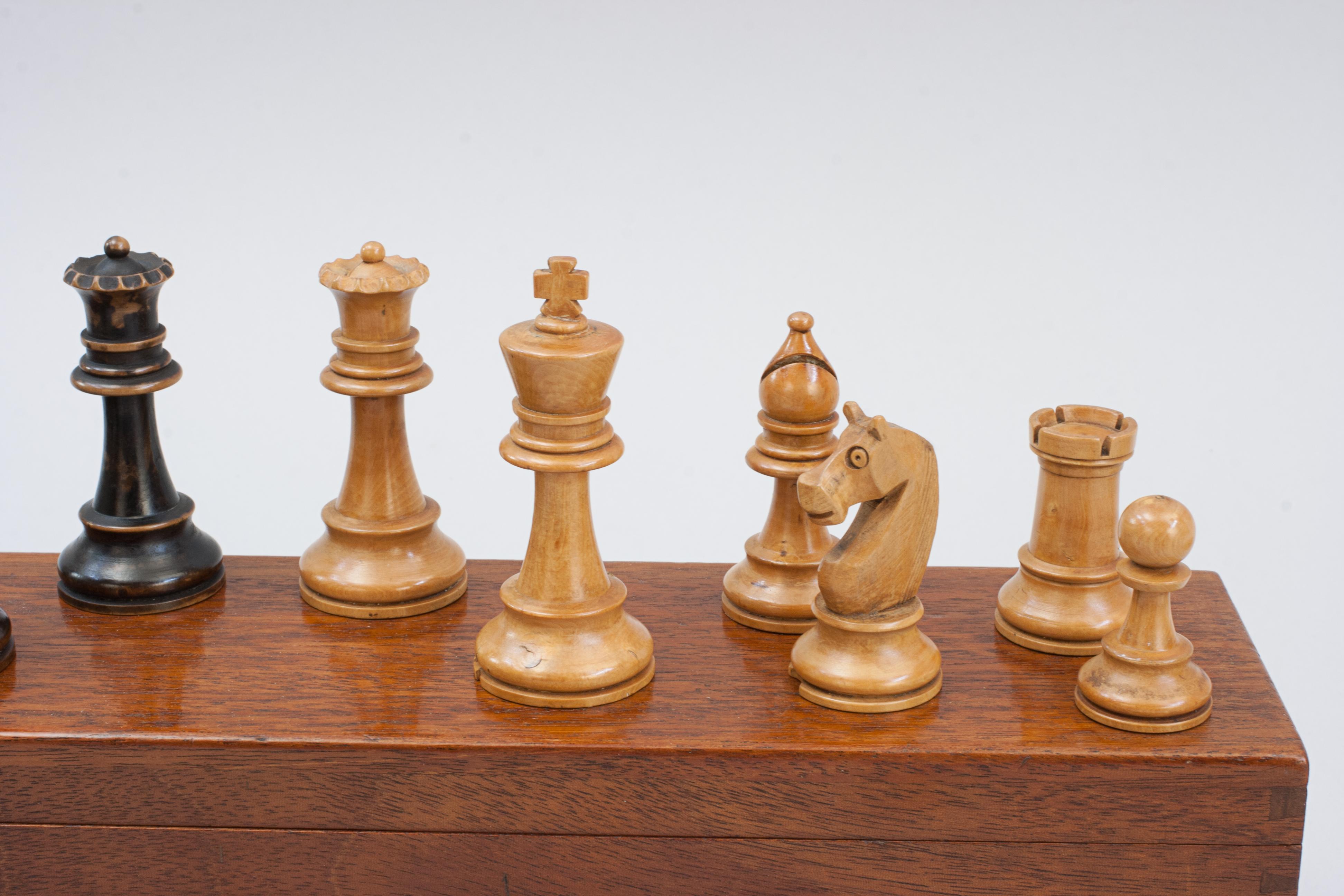 Staunton-Stil-Schach-Set im Angebot 9
