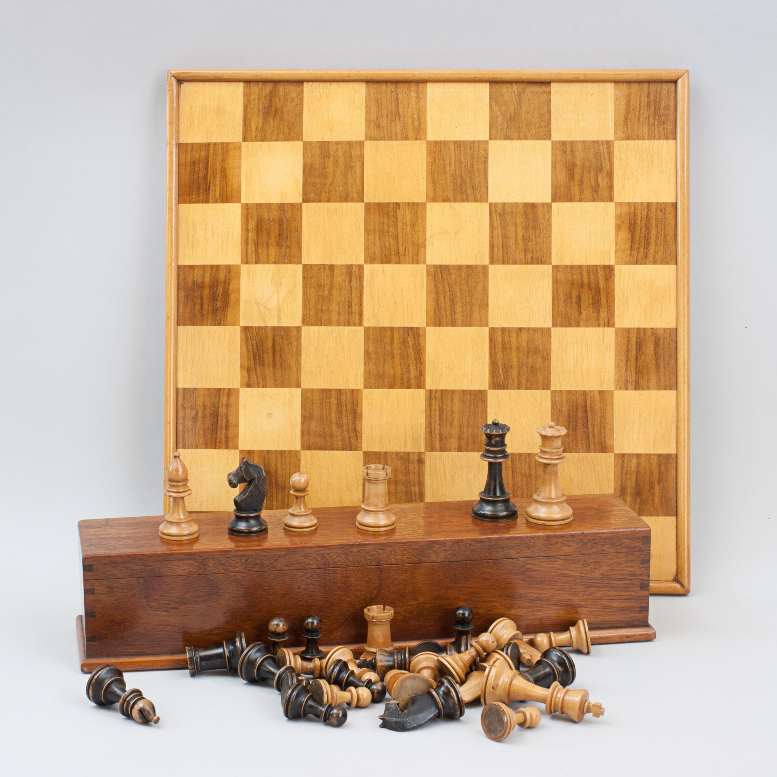 Staunton-Stil-Schach-Set im Angebot 11