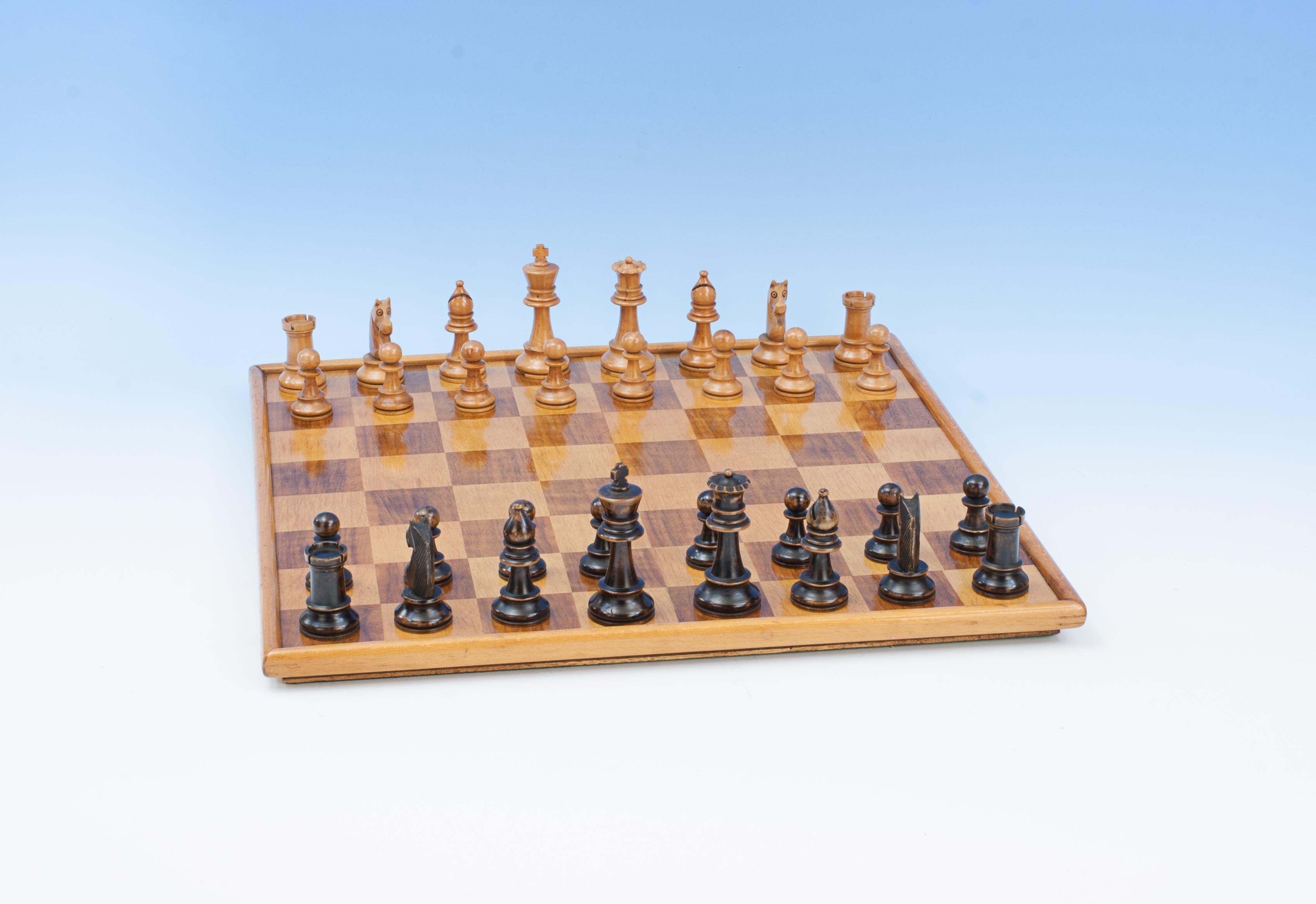 Staunton-Stil-Schach-Set (Britisch) im Angebot