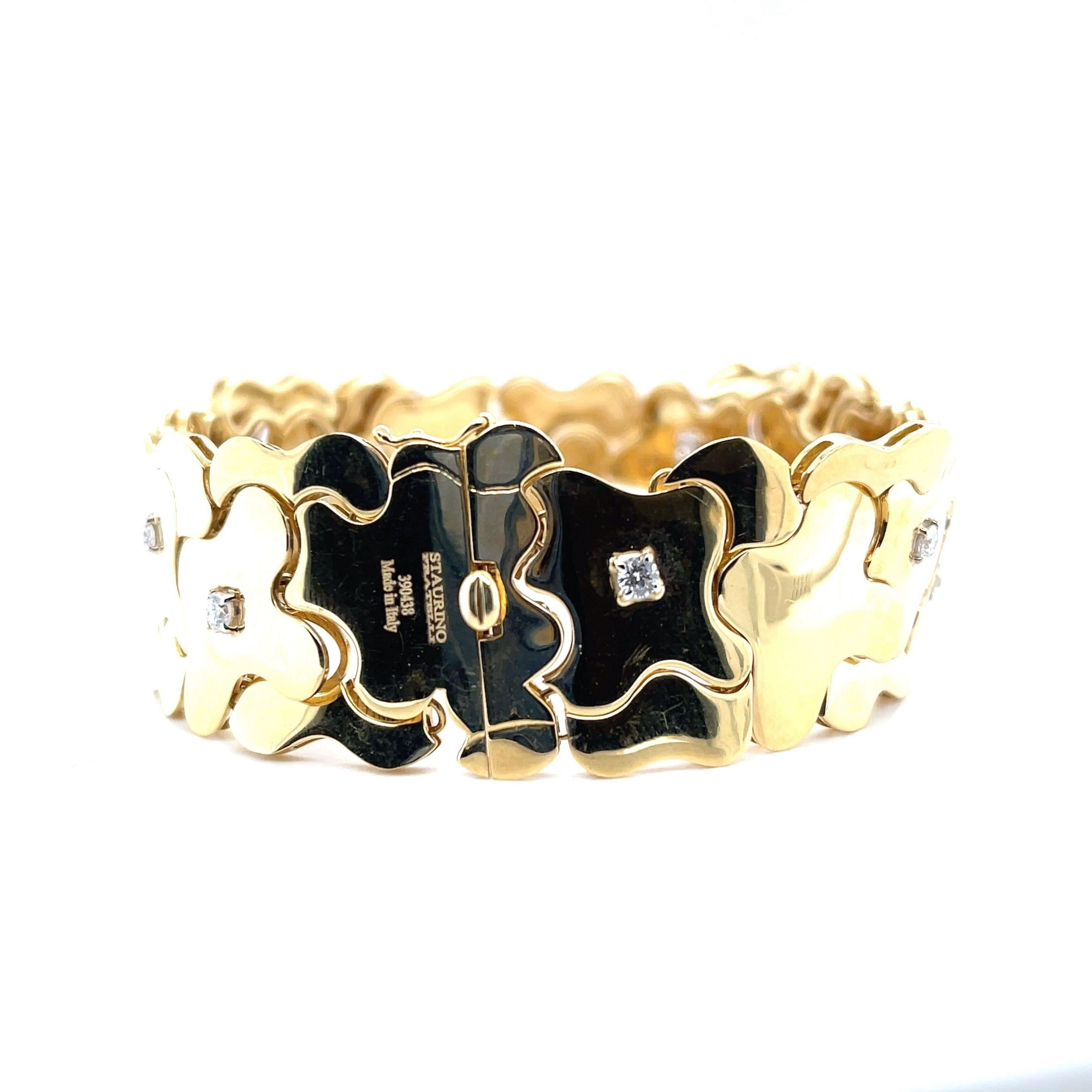 Staurino Fratelli 18k Yellow Gold Modern 