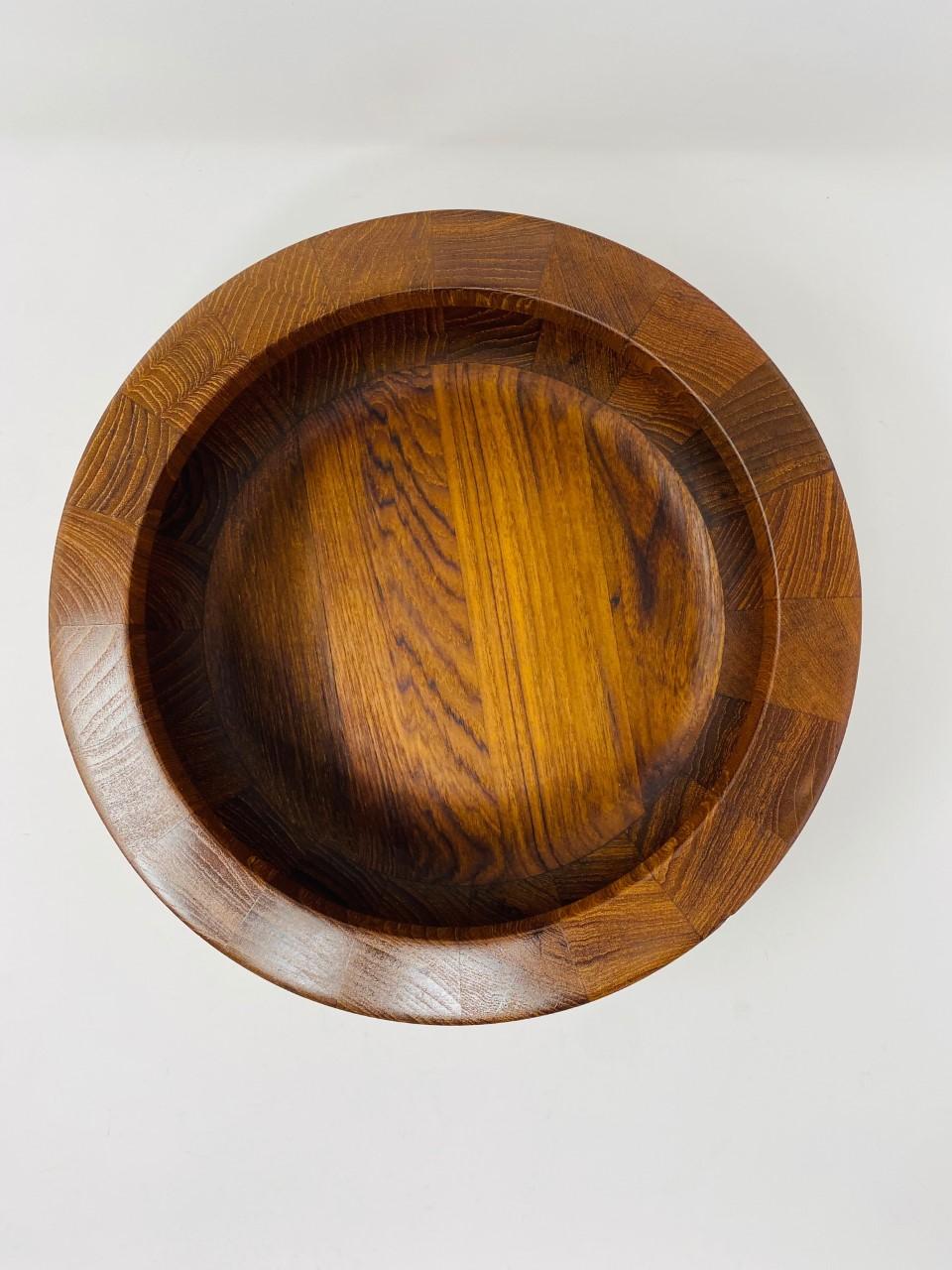 Staved Teak Bowl by Jens Quistgaard for Dansk In Good Condition In San Diego, CA