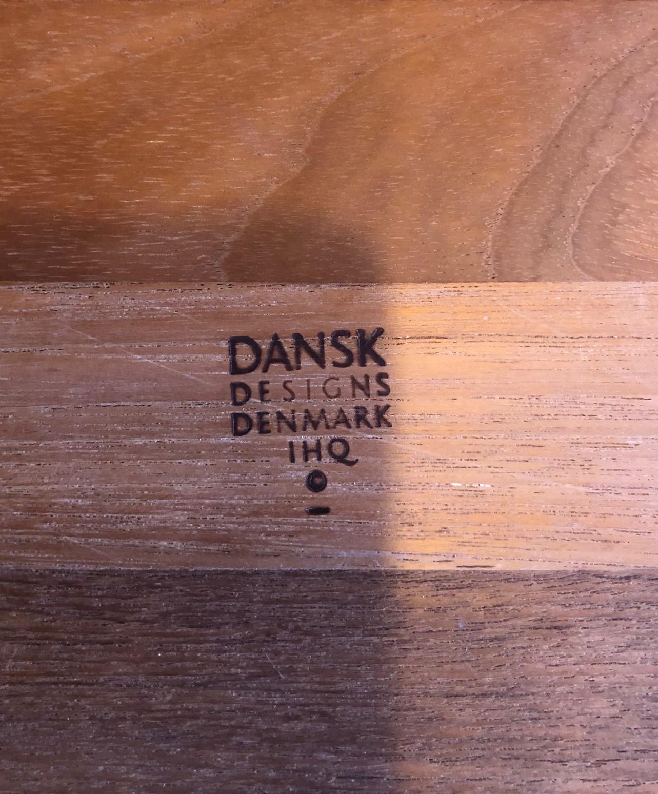 Staved Teak Chip and Dip Tray by Jens Quistgaard for Dansk In Good Condition For Sale In San Diego, CA