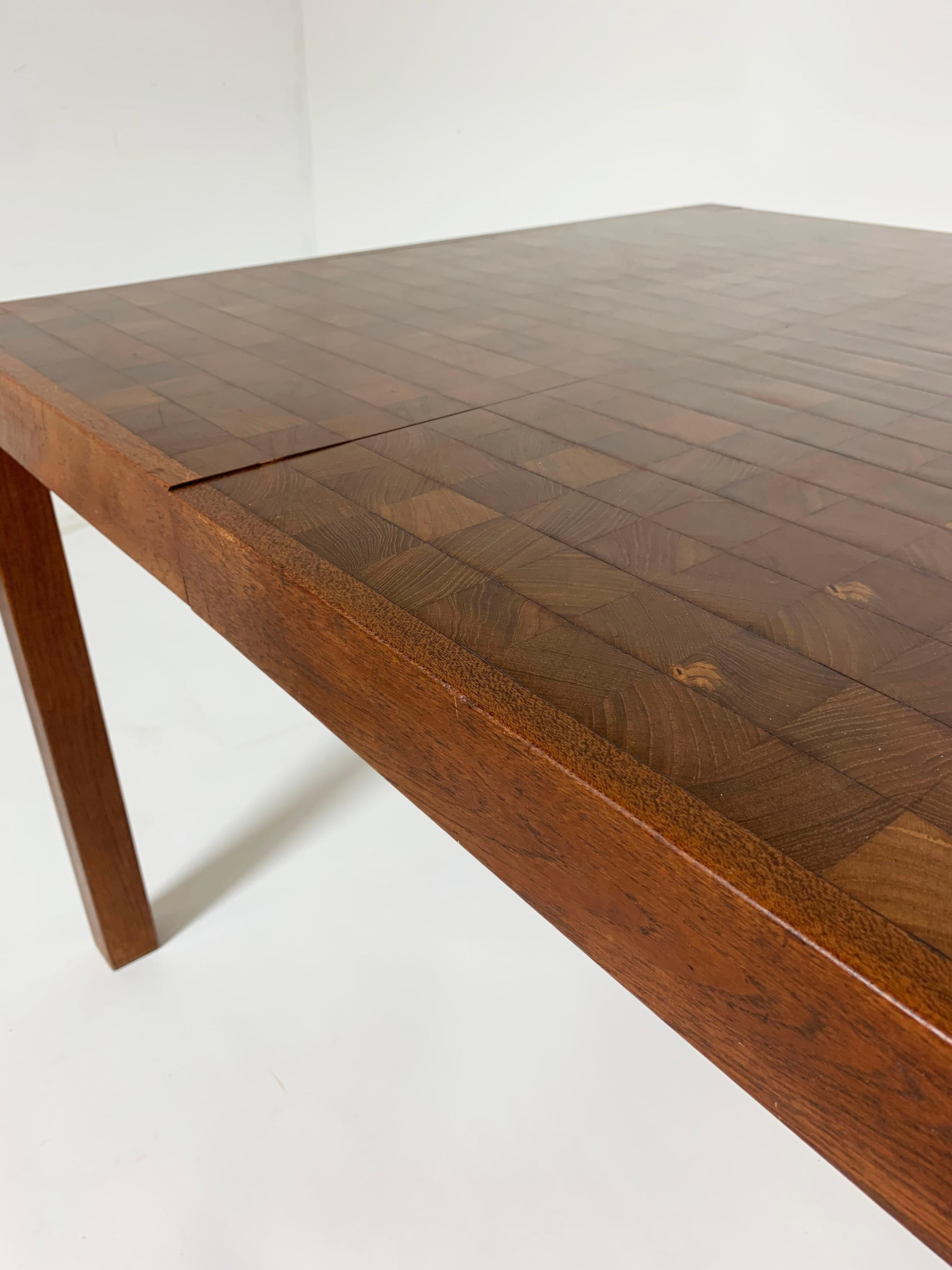 Staved Teak Dining Table with Two Leaves, Circa 1960s 5