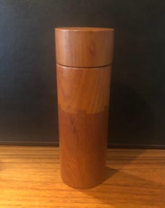 Staved Teak Lidded Match Box Container by Sigvard Nilsson for Sowe Konst