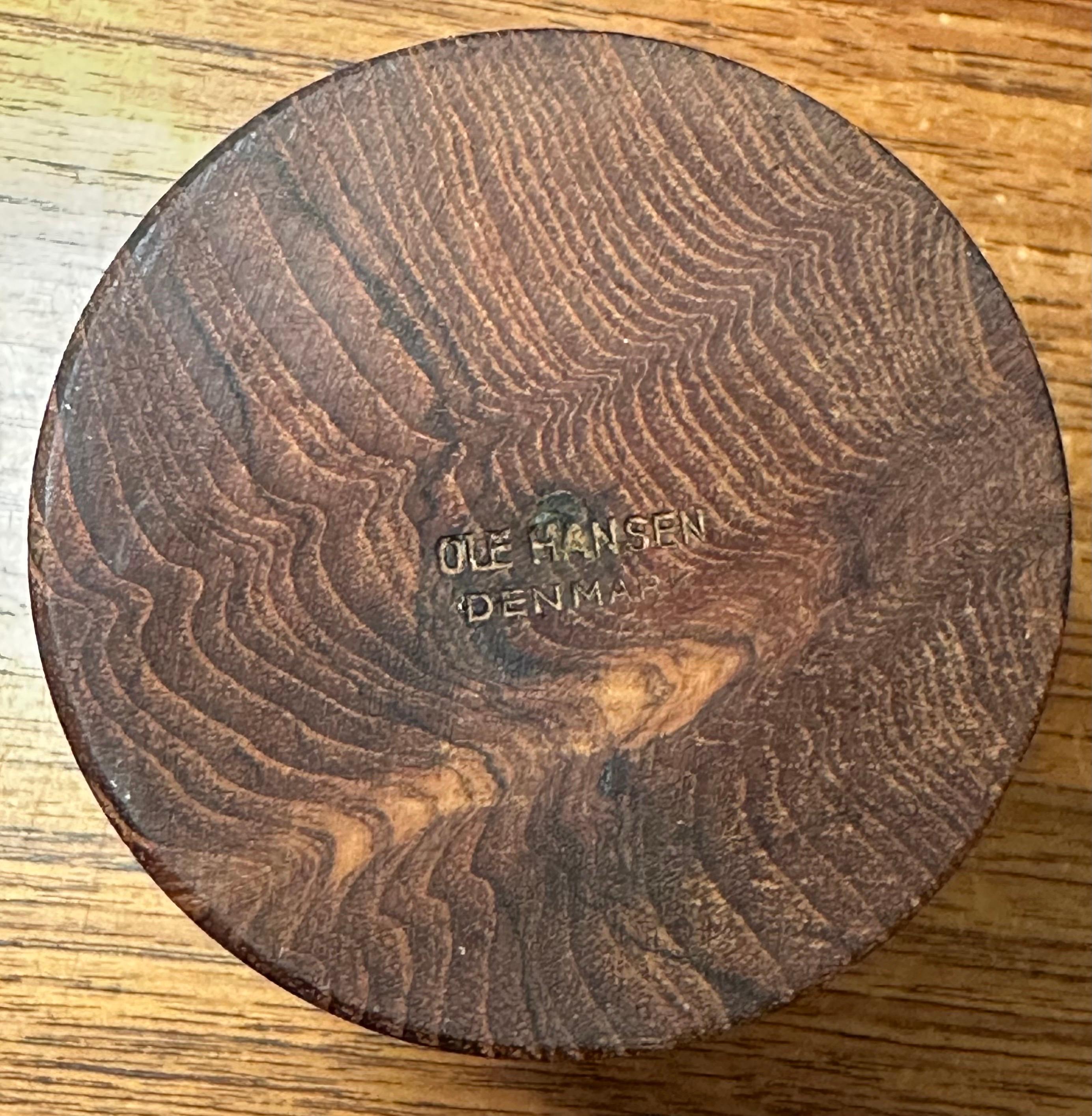 Staved-Kastenbehälter aus Teakholz mit Deckel von Ole Hansen im Angebot 3