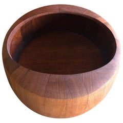 Staved Teak "O" Salad Bowl by Jens Quistgaard for Dansk