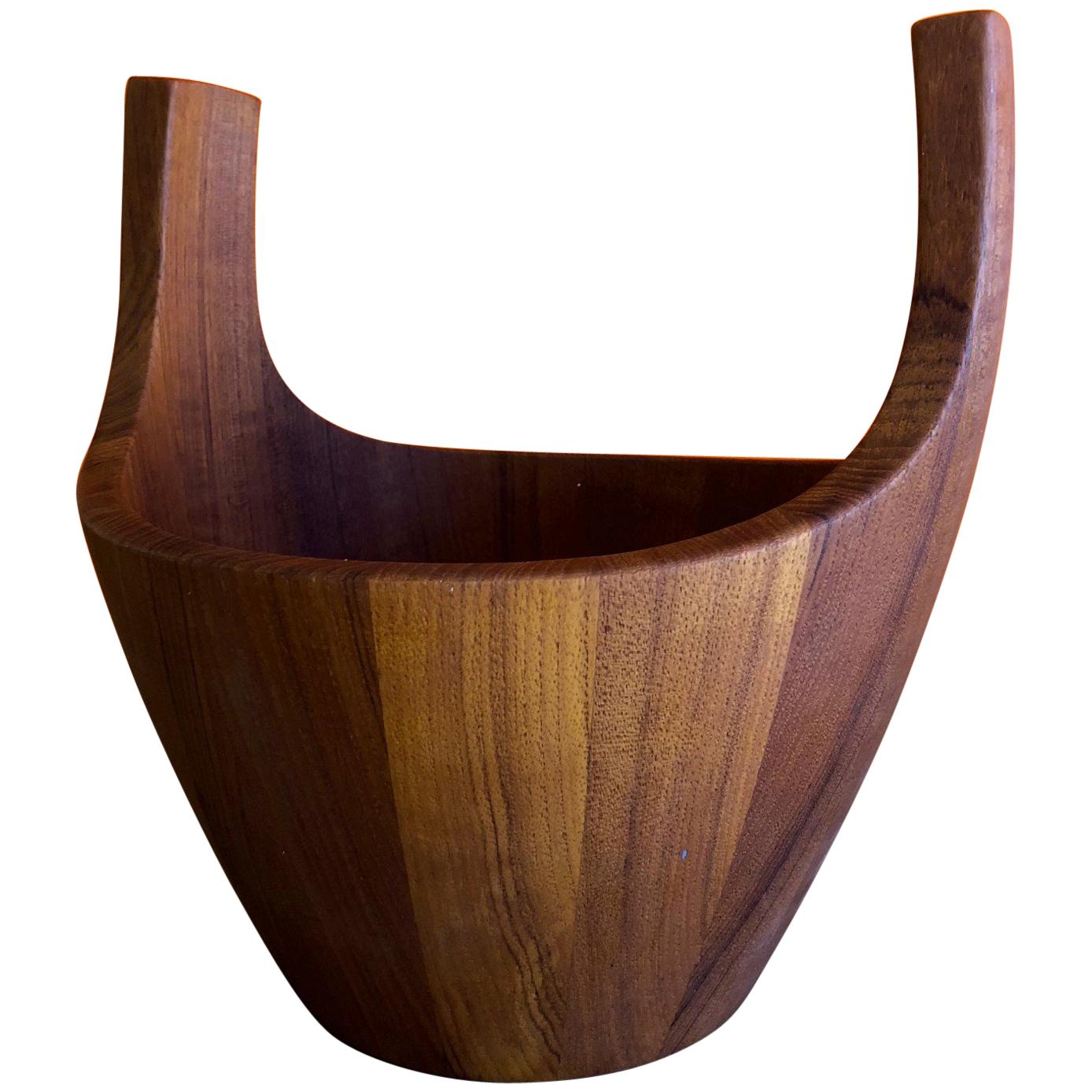 Staved Teak "Viking Bowl" by Jens Quistgaard for Dansk