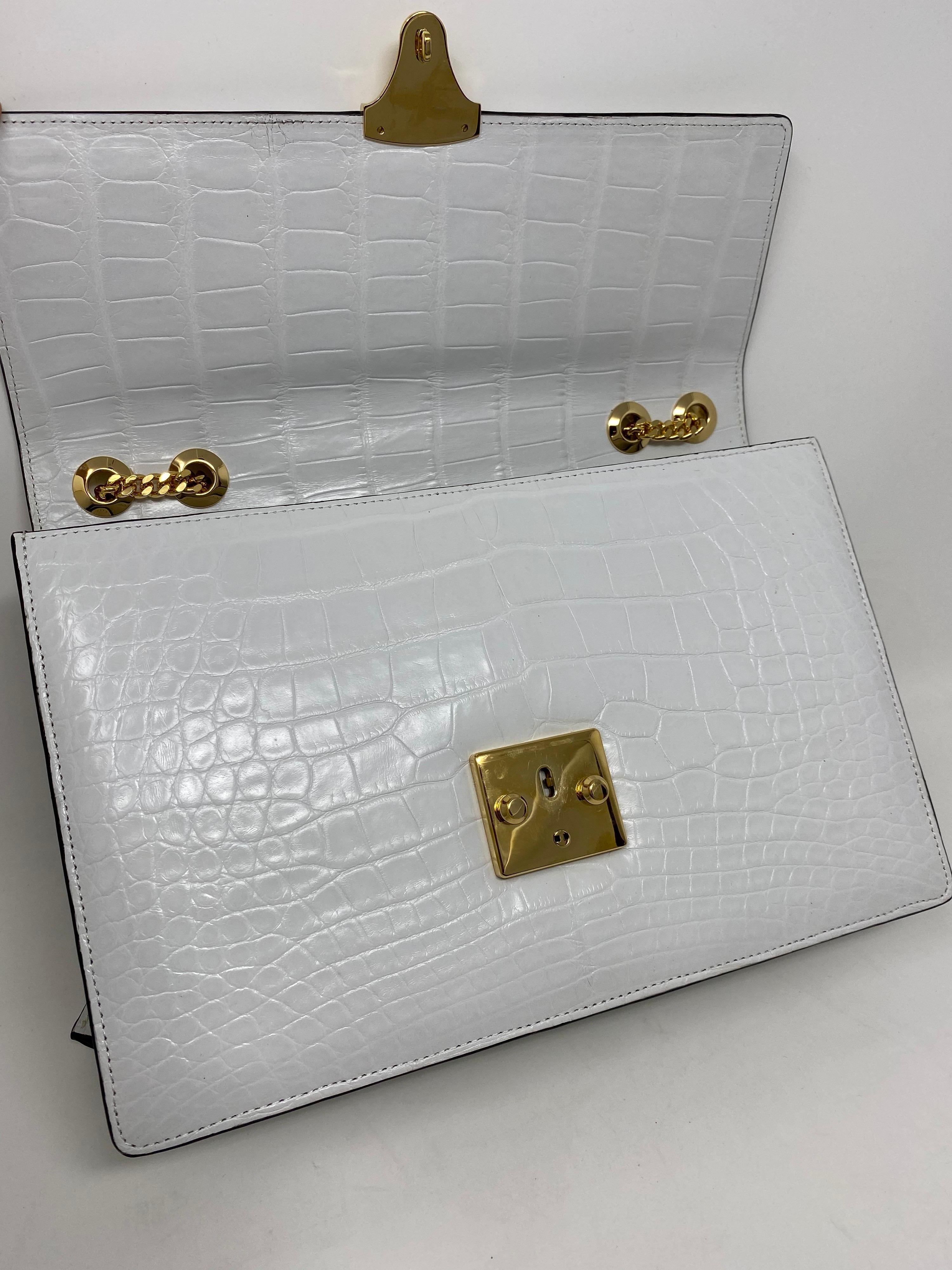 Stavely White Lizard Handbag  6