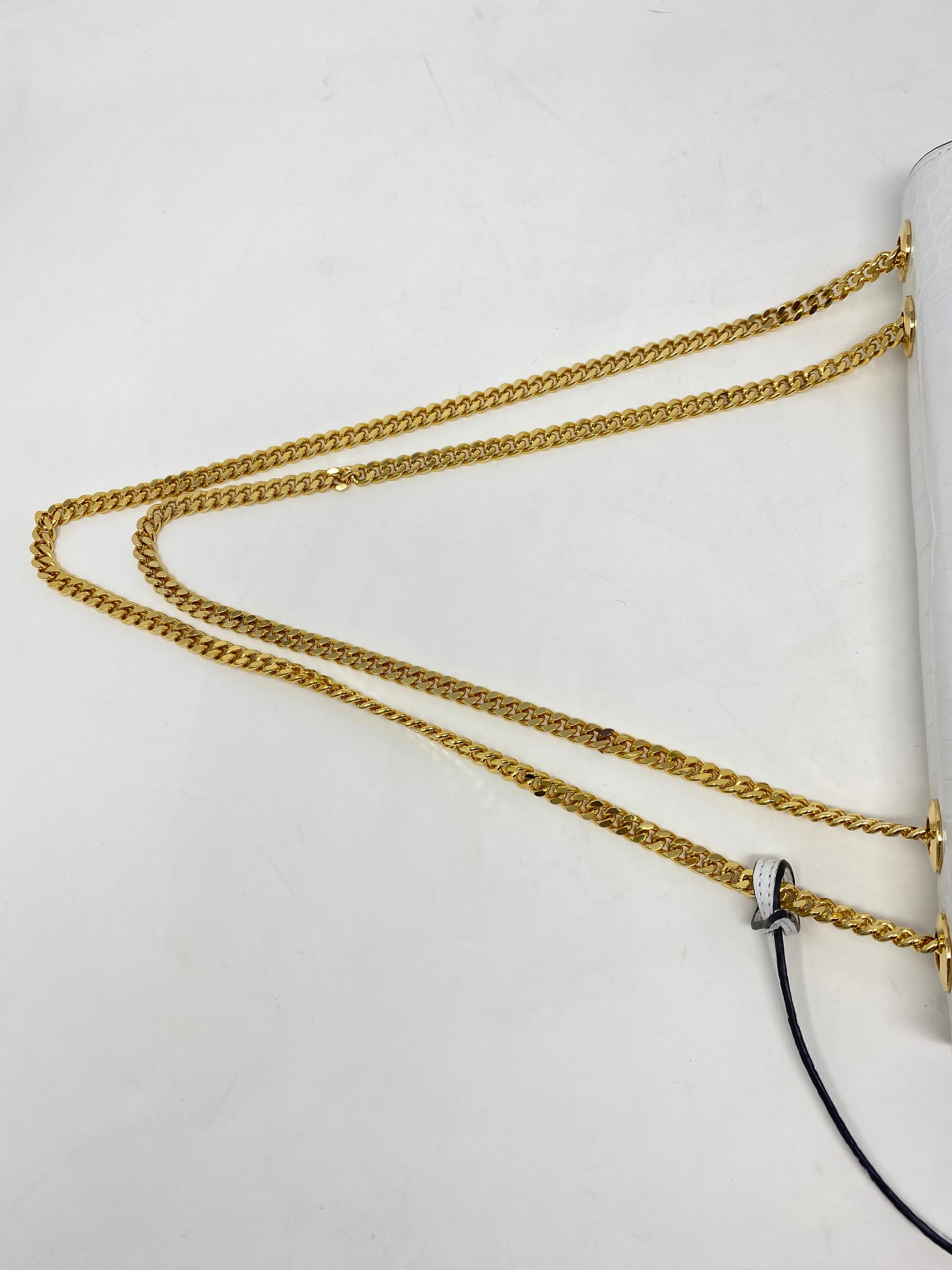 Stavely White Lizard Handbag 8