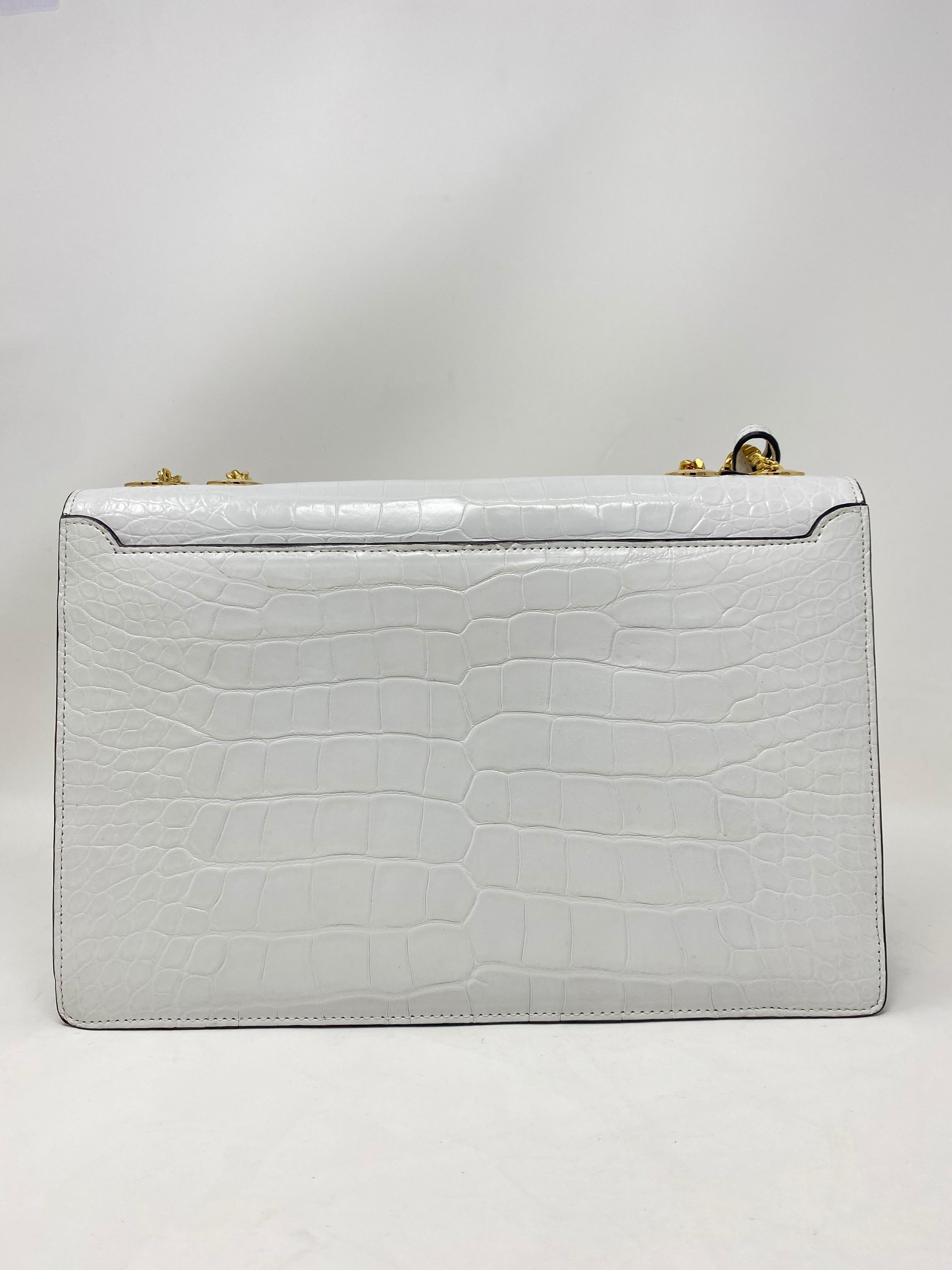 Stavely White Lizard Handbag  11