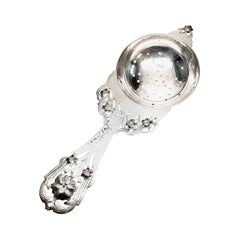Stavre Gregor Panis Sterling Silver Flower Design Tea Strainer