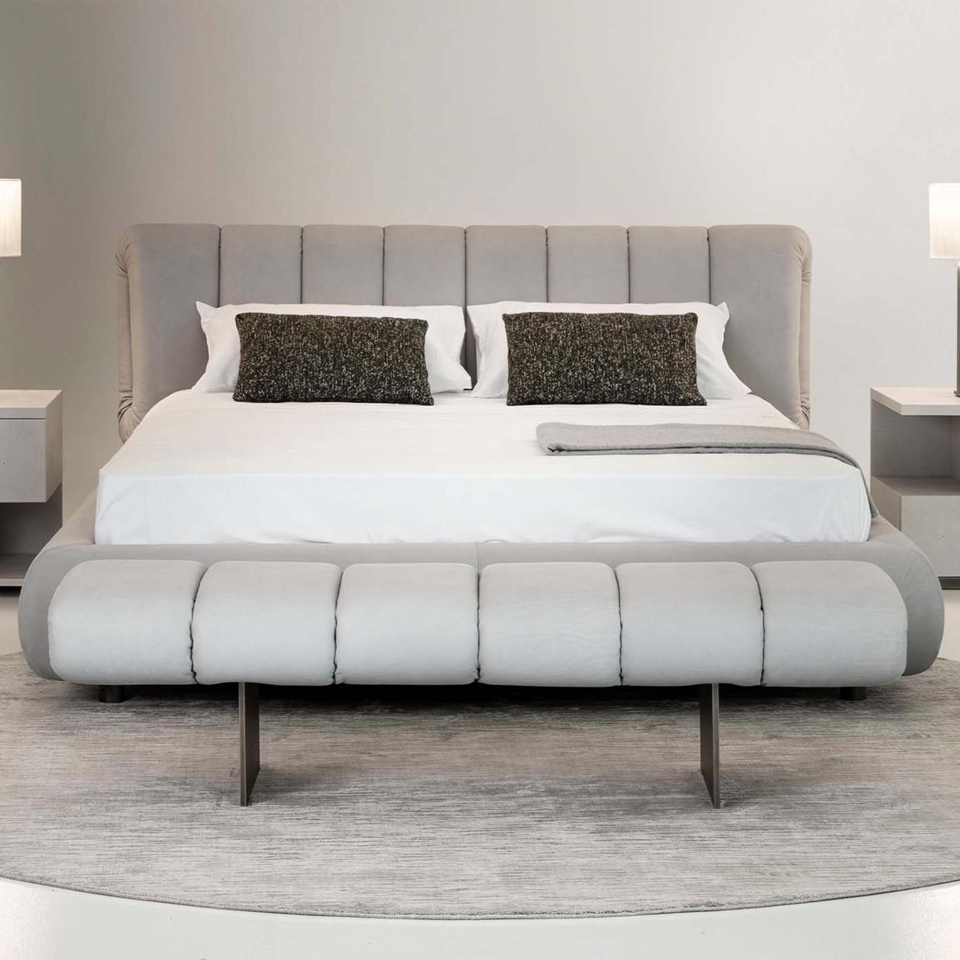 Effet bronze Banc en cuir Stax en vente