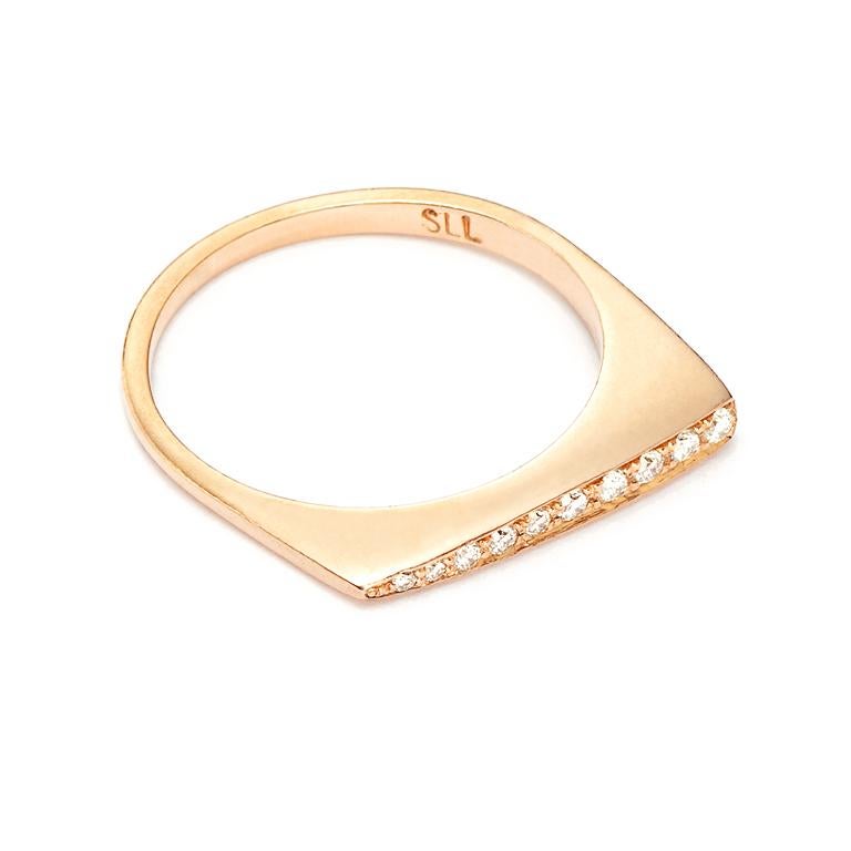 Likened to the famous Brancusi Bird sculpture, wear one or stack several of these classic and versatile rings. Available in 18 Karat Yellow, Rose or Palladium White Gold - mix and match golds - your choice, your style.

*Ring custom-sized upon