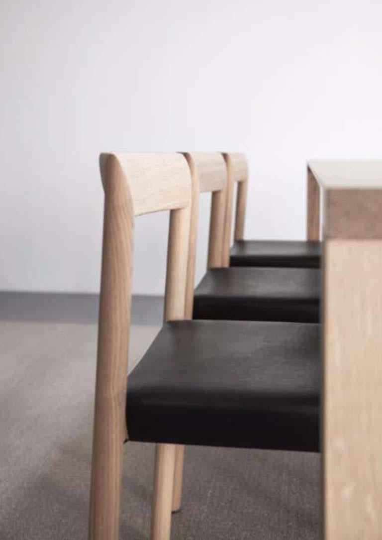 Using traditional woodworking techniques and cutting edge technology, the Stax chair is a beautiful piece of solid wood furniture. The mitered corners create the illusion of a continuous wood grain.

Additional information:
- Dimensions: D. 50 x