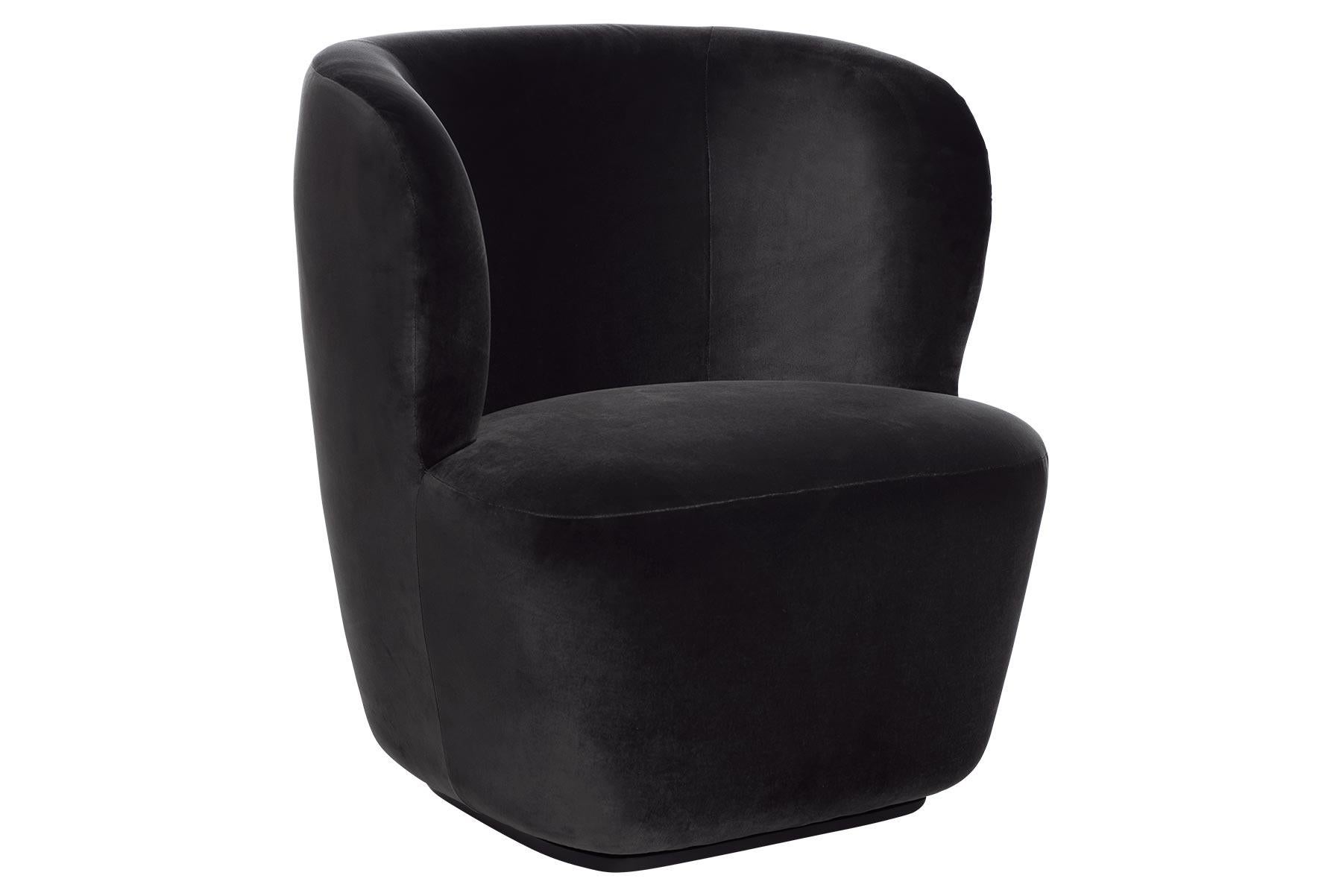 Verniciatura a polvere Sedia Stay Lounge, piccola, base girevole in vendita