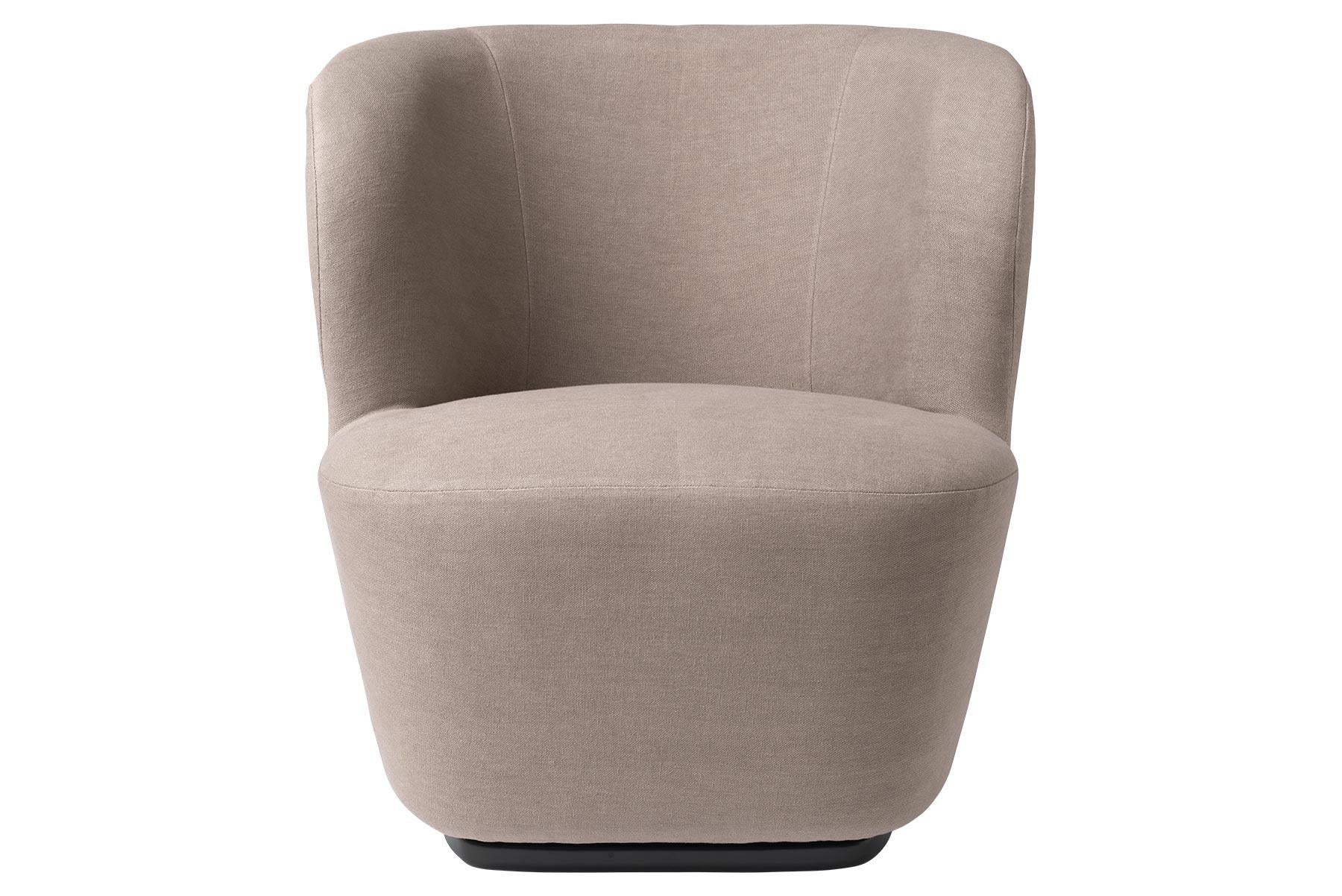 Acciaio Sedia Stay Lounge, piccola, base girevole in vendita