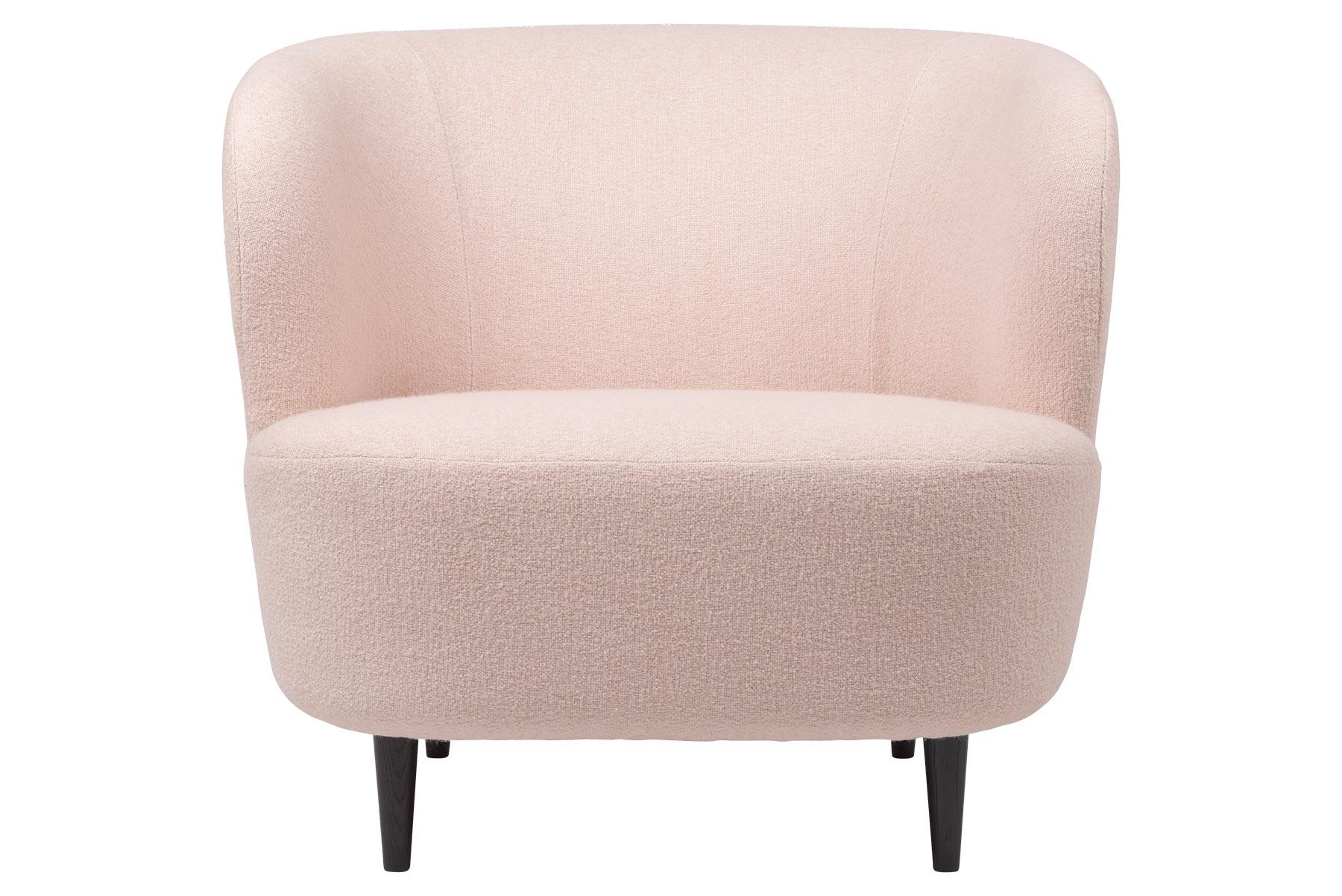 Danish Stay Lounge Chair, Small, Wood Base, Natural Oak For Sale